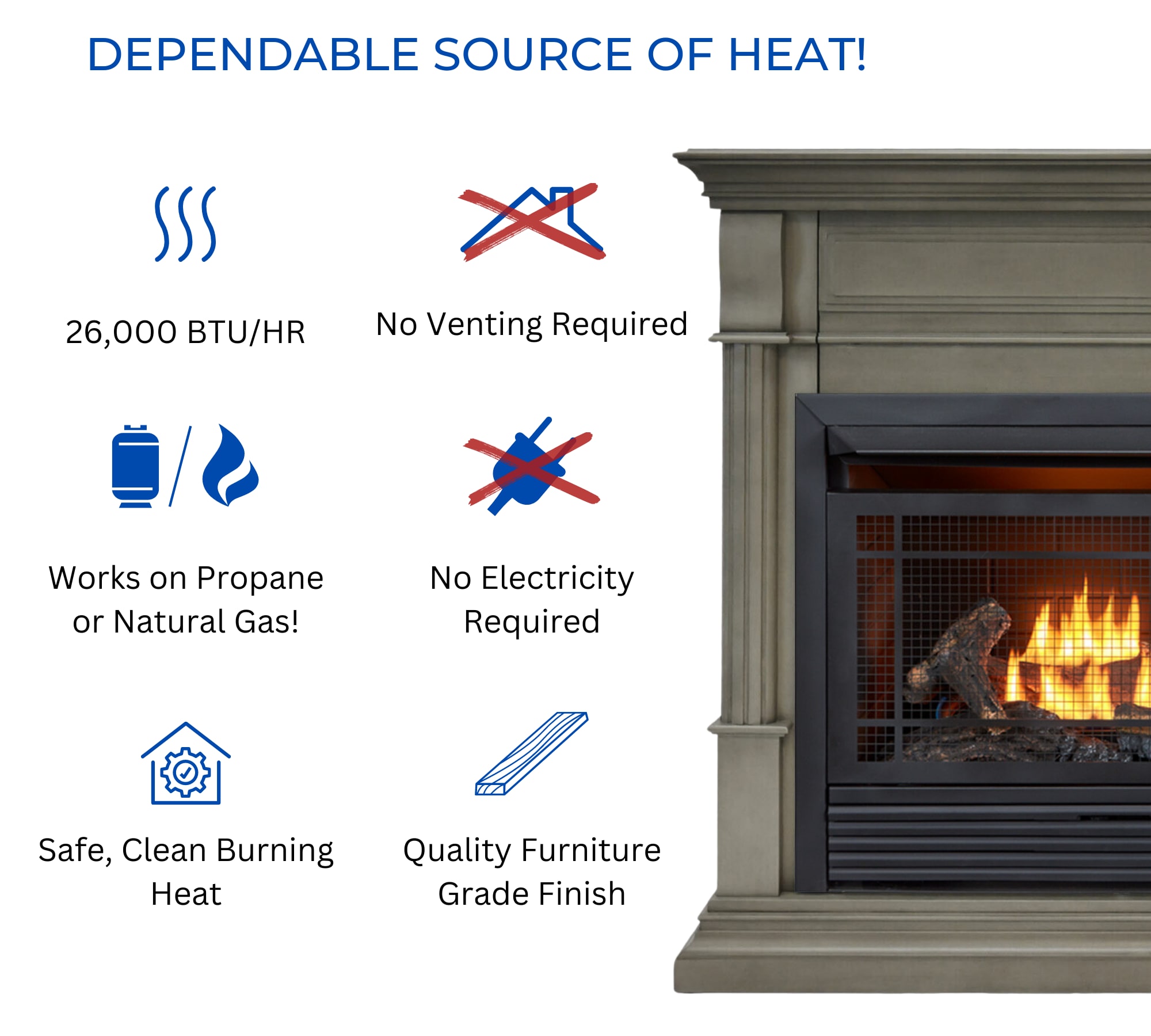 Duluth Forge DFS-300R-2GR Gas-Fireplaces - View #3