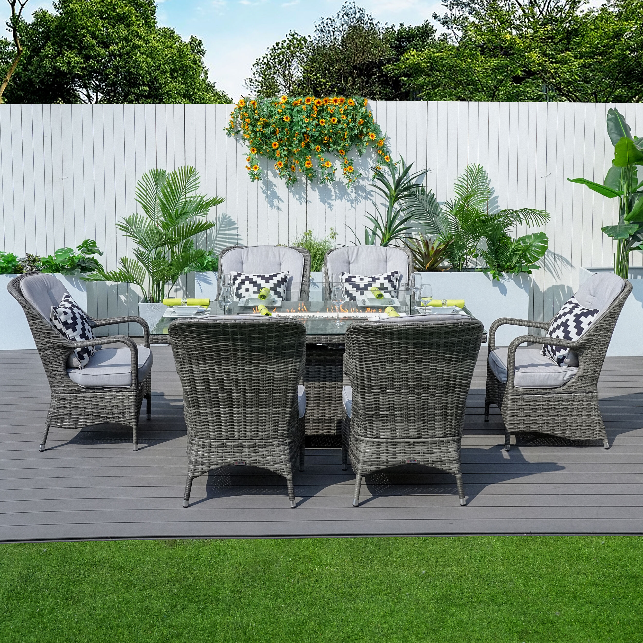 Moda Furnishings MOG-1106R-G Patio-Dining-Sets - View #4