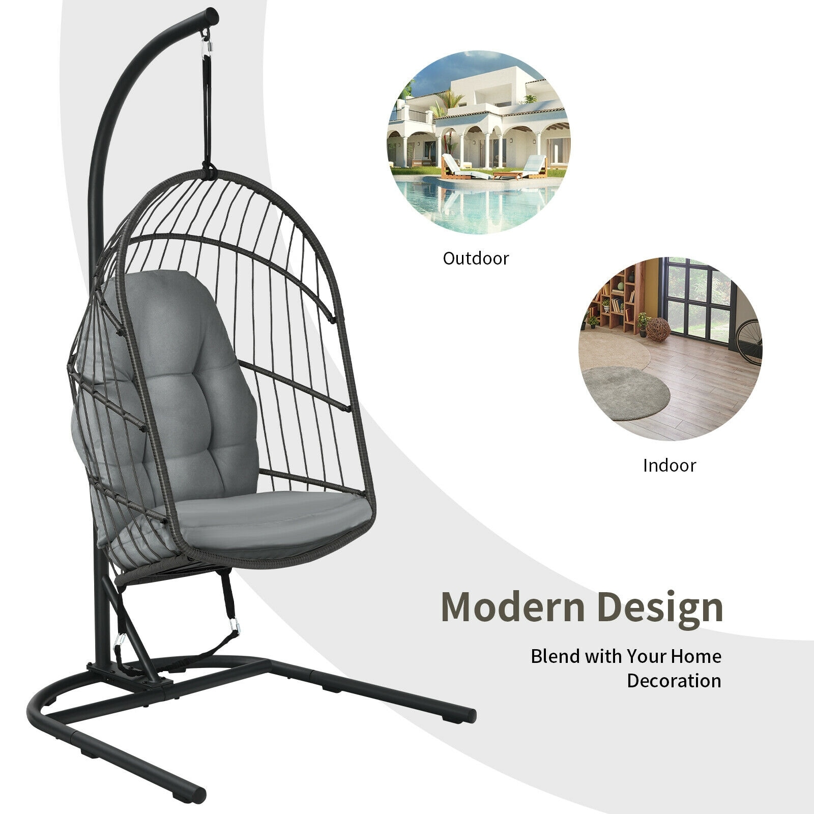 Forclover HYFE-10111GR Patio-Chairs - View #2