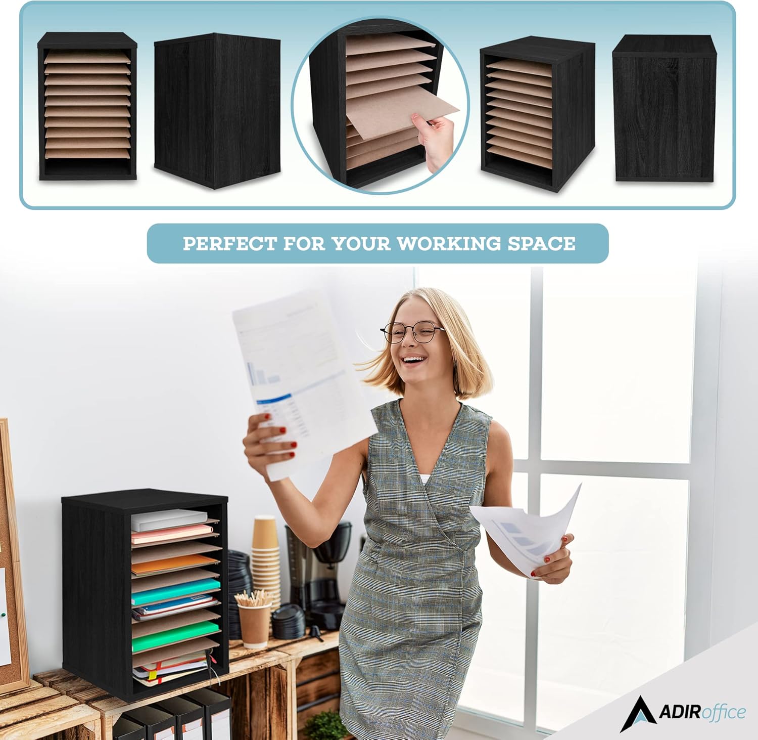 AdirOffice 500-11-BLK Desktop-Organizers - View #4