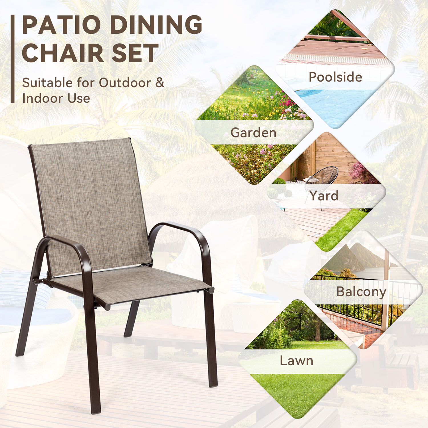 Clihome CL-GR-2-63630 Patio-Chairs - View #8
