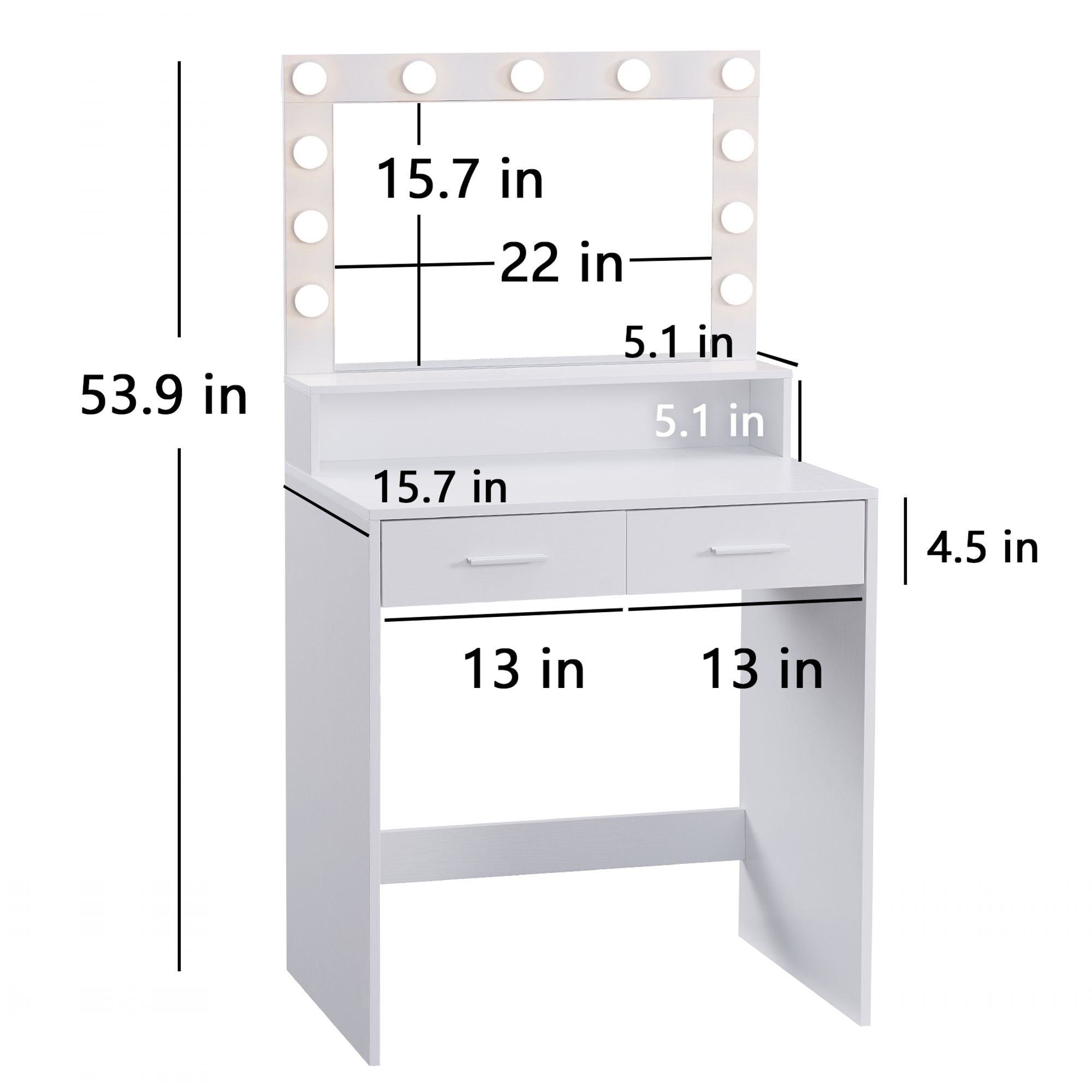 Yiekholo LL-1876AAK Bedroom-Vanities - View #4