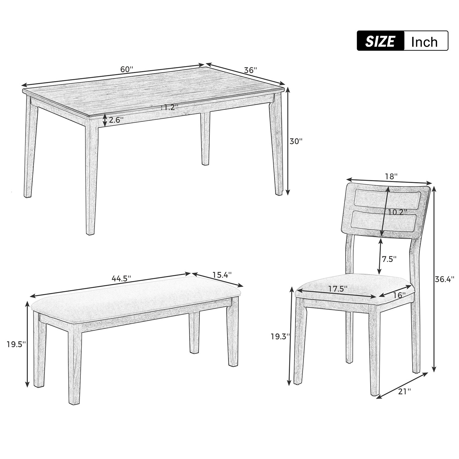 GZMR GZ-N71543AAK Dining-Sets - View #13