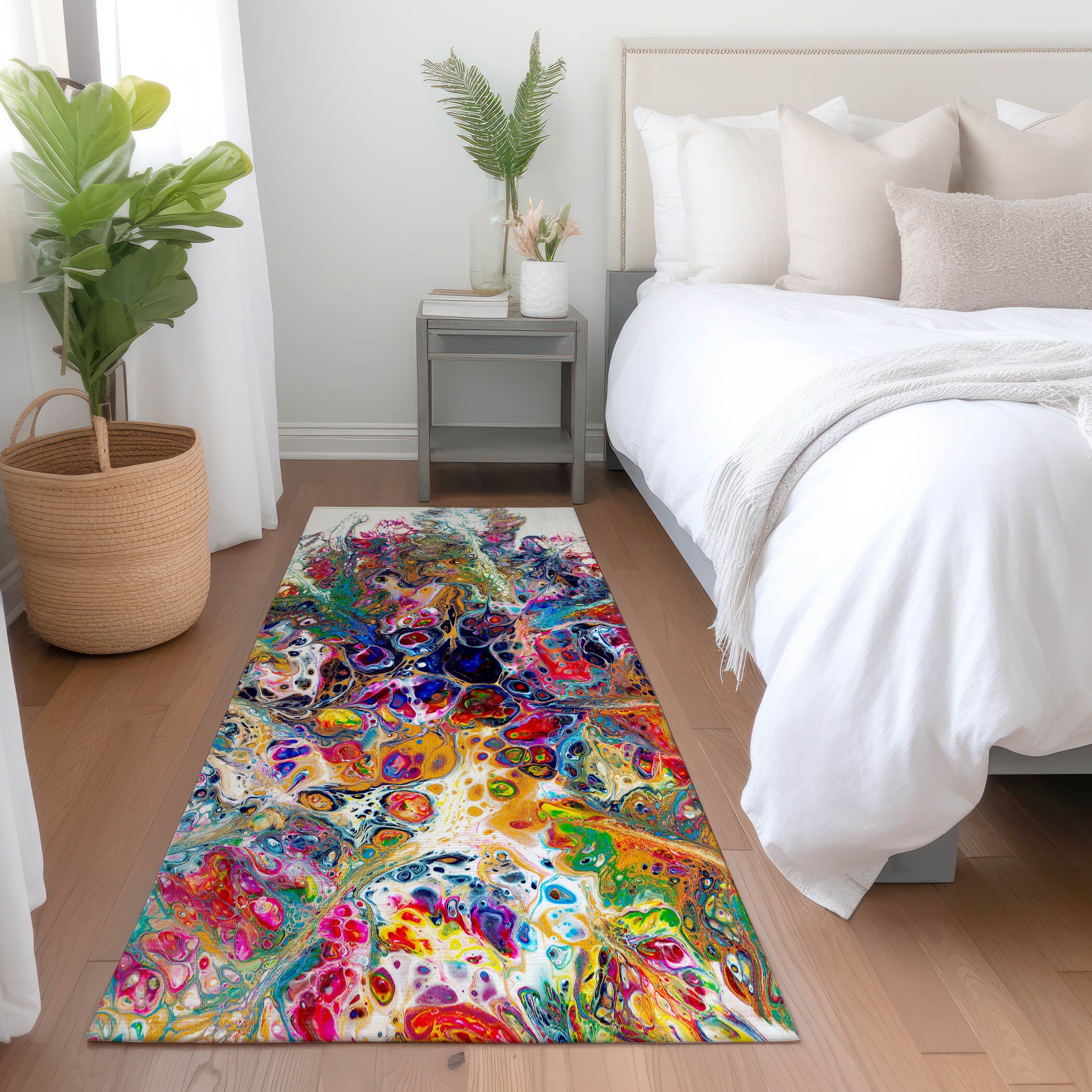 Addison Rugs AMF46KA2X8 Mayfield AMF46KA 2 x 7 (ft) Loomed Polyester Kaleidoscope Rectangular Indoor Abstract Machine washable Runner rug