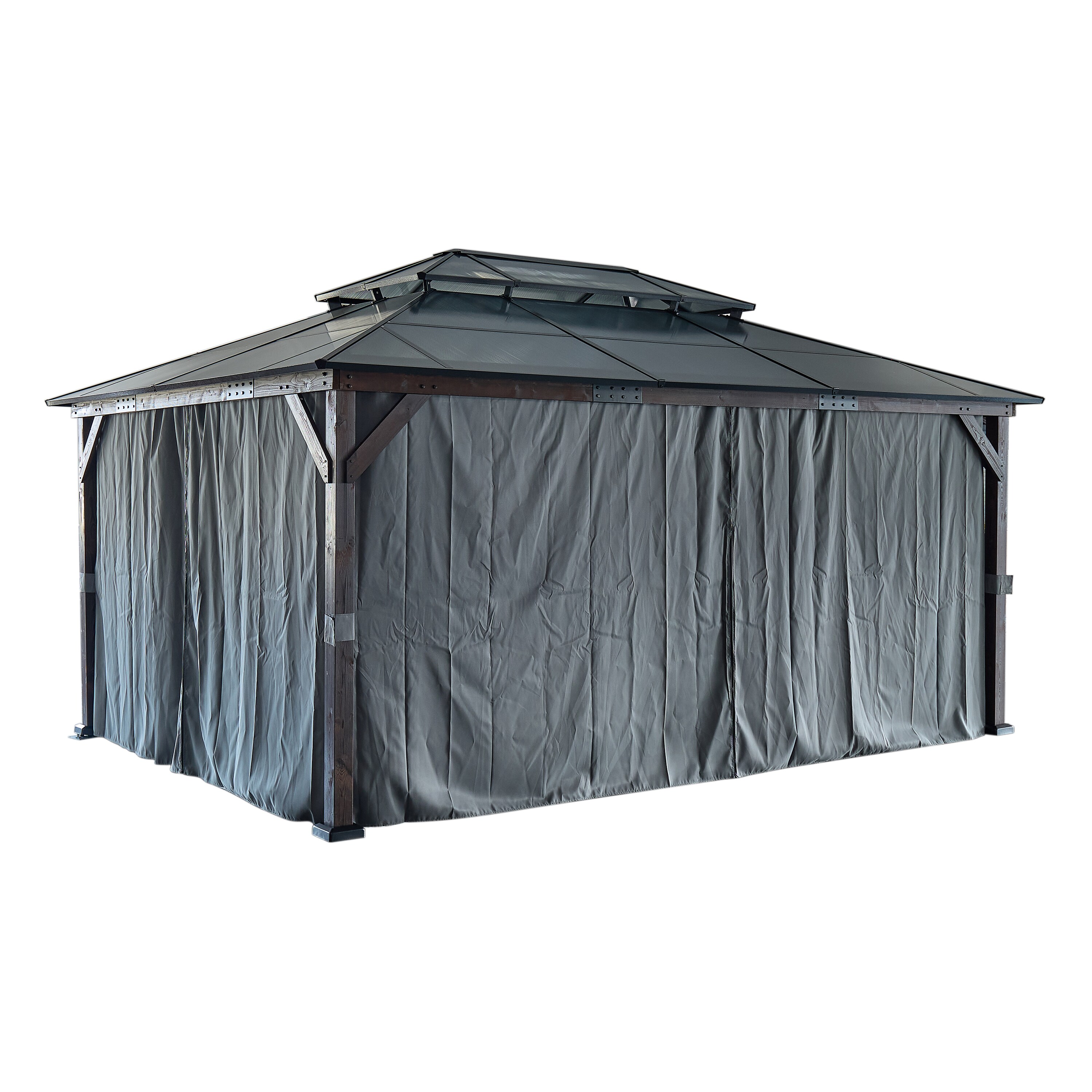 JIMSMAISON BOGASCG09B-BRO Wood-Resin-Gazebos - View #4