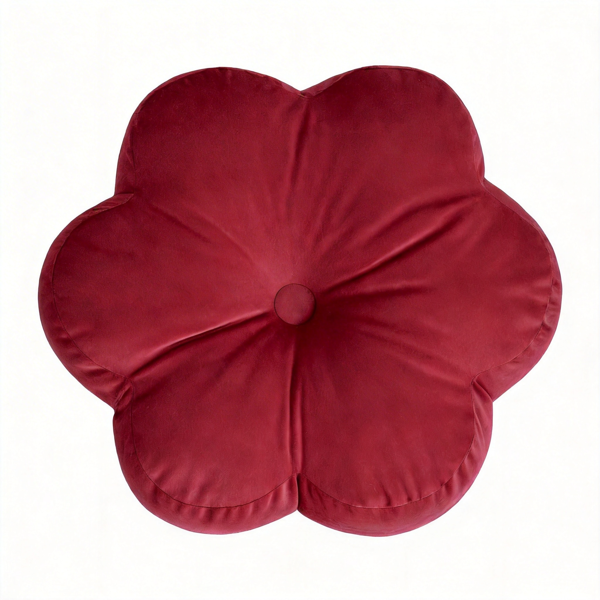 CYQBD Velvet flower shaped decorative throw pillow