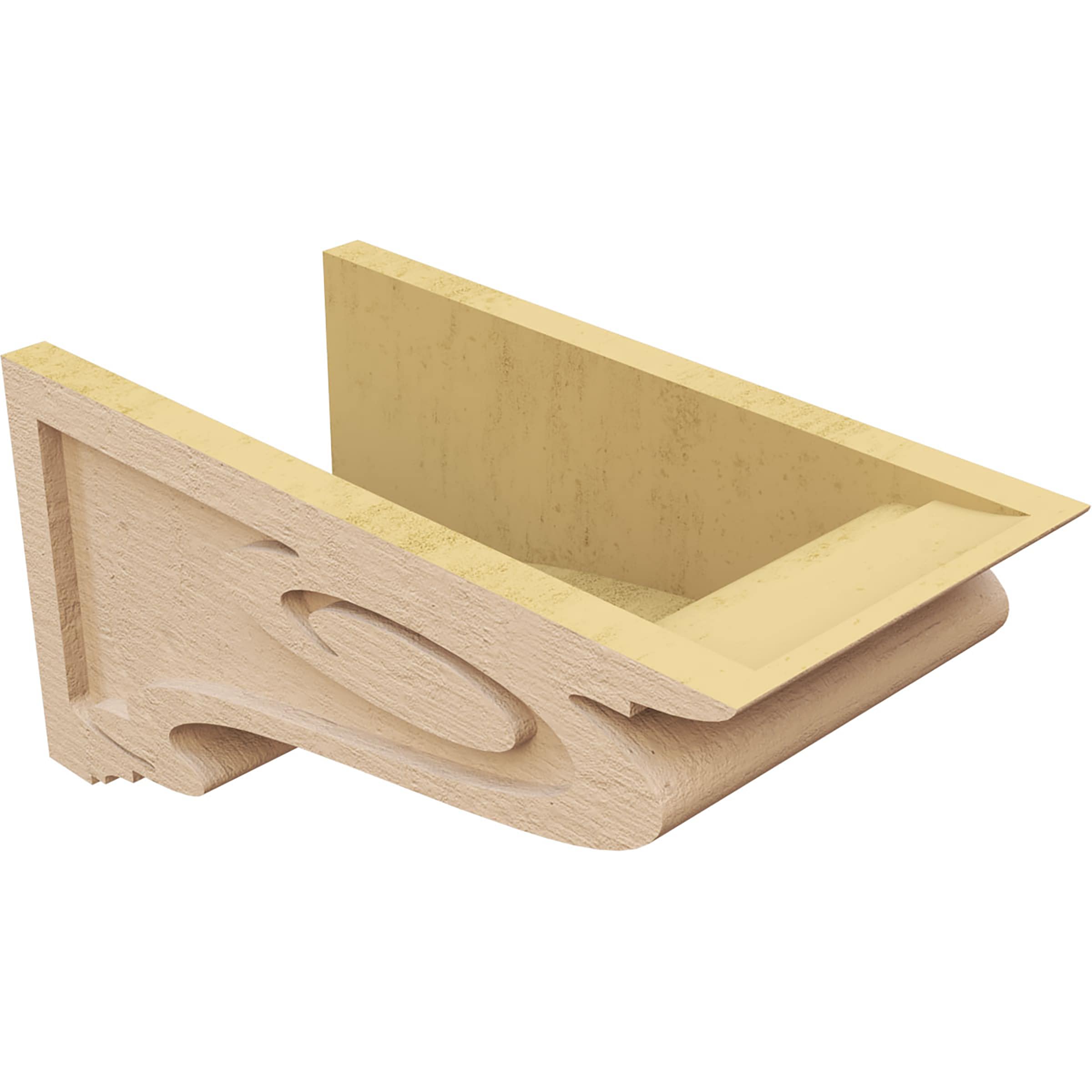 Ekena Millwork CORU09X18X09SCRRCPR corbels - View #5