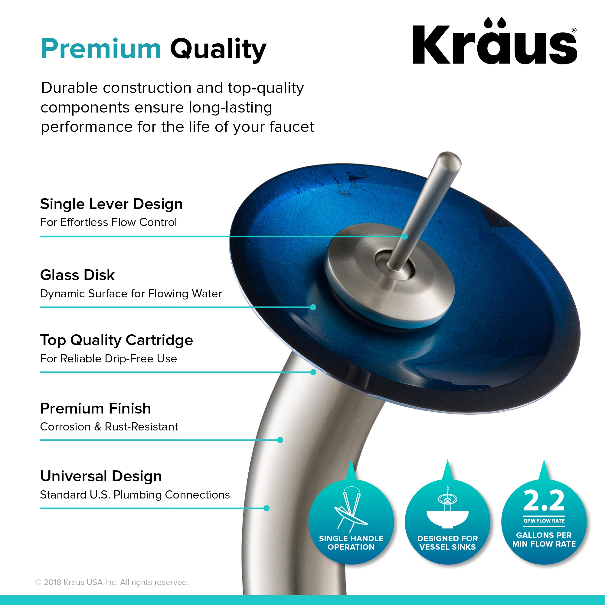 Kraus C-GV-204-12MM-10SN Bath-Sink - View #8