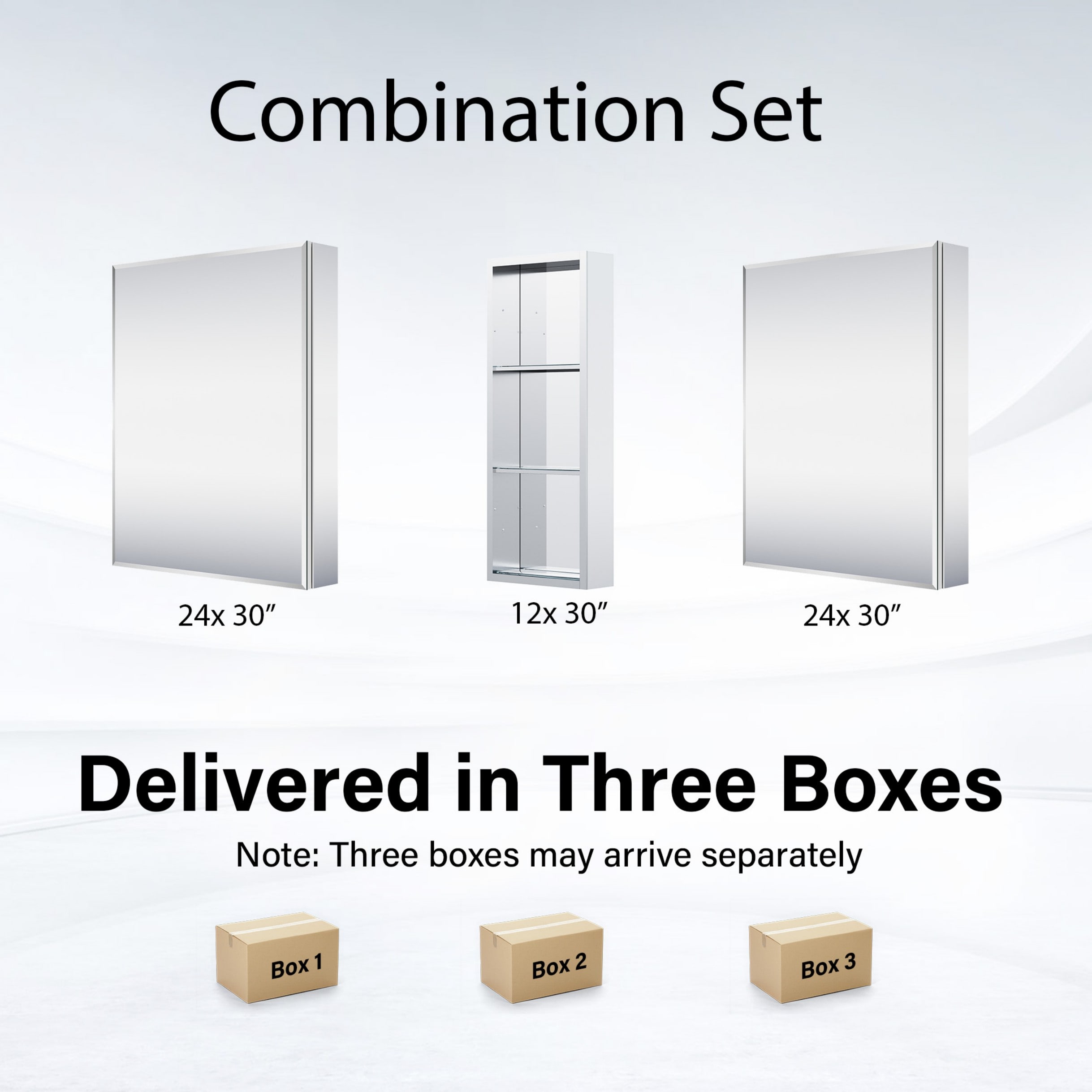 WELLFOR B24R1230MCB24L Bathroom-Wall-Cabinets - View #8