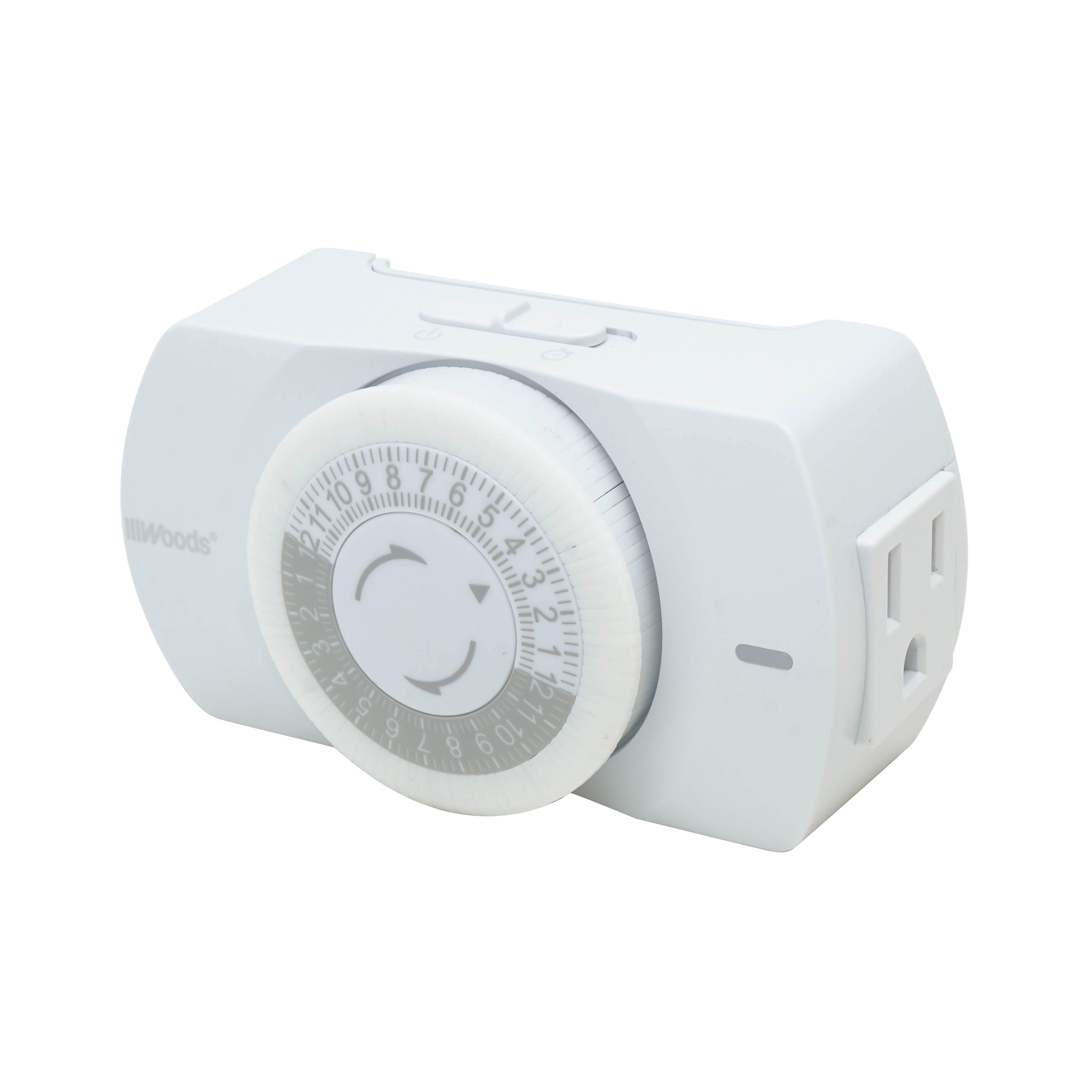Woods 50103WD 15-Amps 125-volt Indoor 1-Outlet Programmable Countdown Analog Lighting Timer