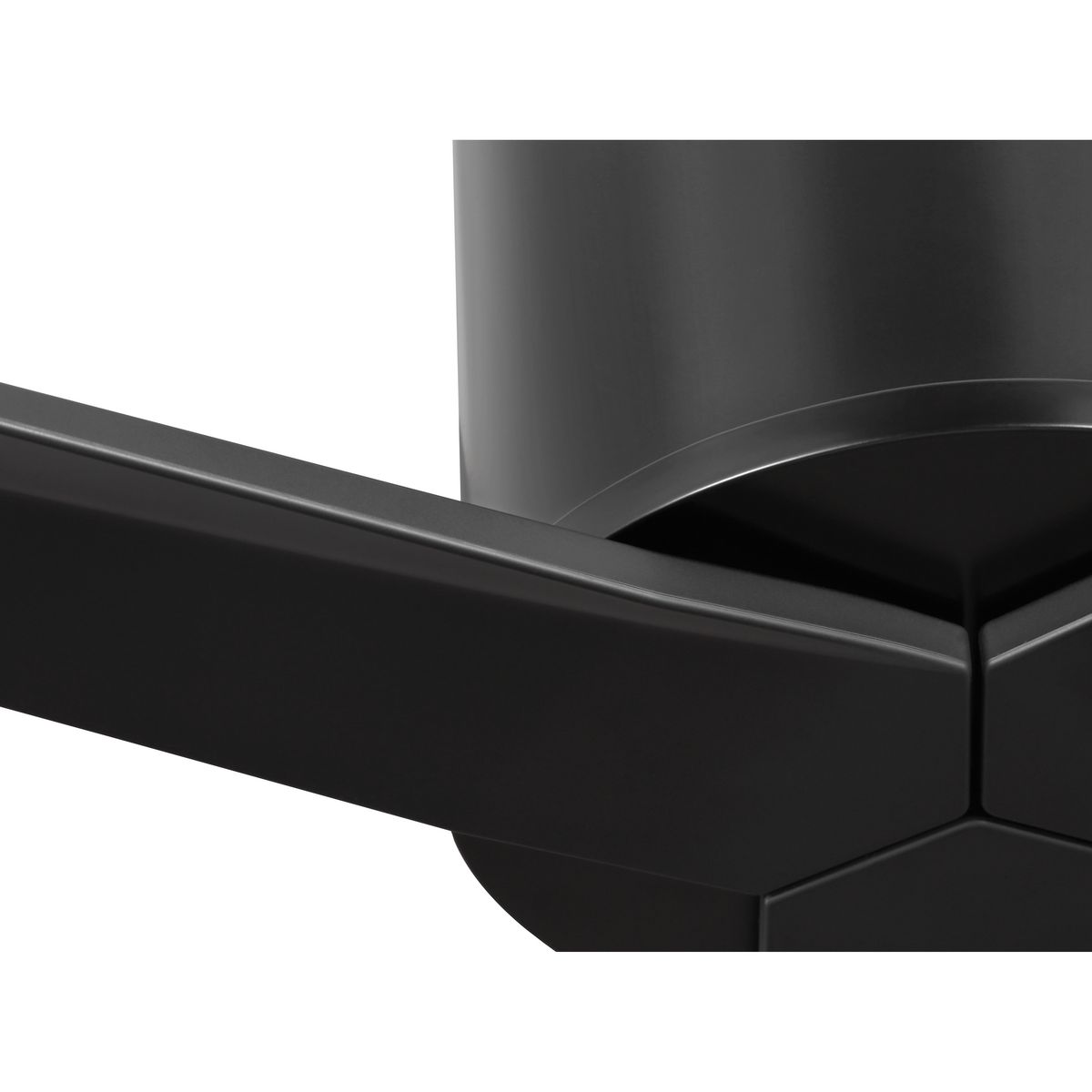 Paso 60'' Matte Black Industrial Ceiling Fan with Remote