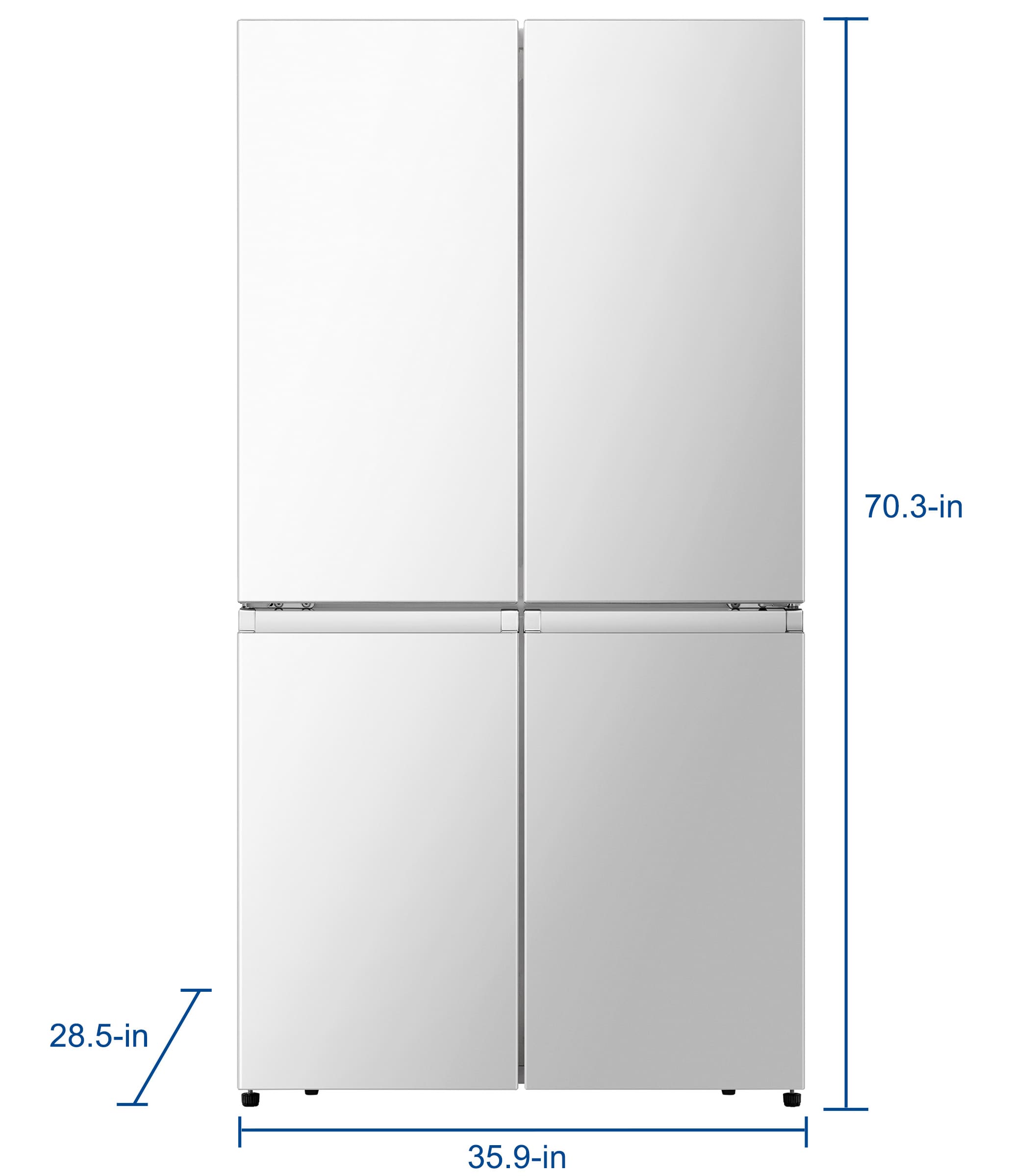 Hisense 21.6-cu ft 4-Door Counter-depth French Door Refrigerator