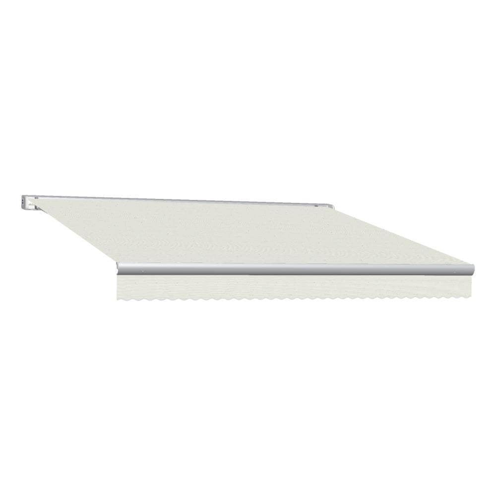 Awntech KWL14-L-OAT Key West 168-Inches Wide x 120-Inches Projection x 10-Inches Height Fabric Oatmeal Tweed Solid Motorized Retractable Patio Awning