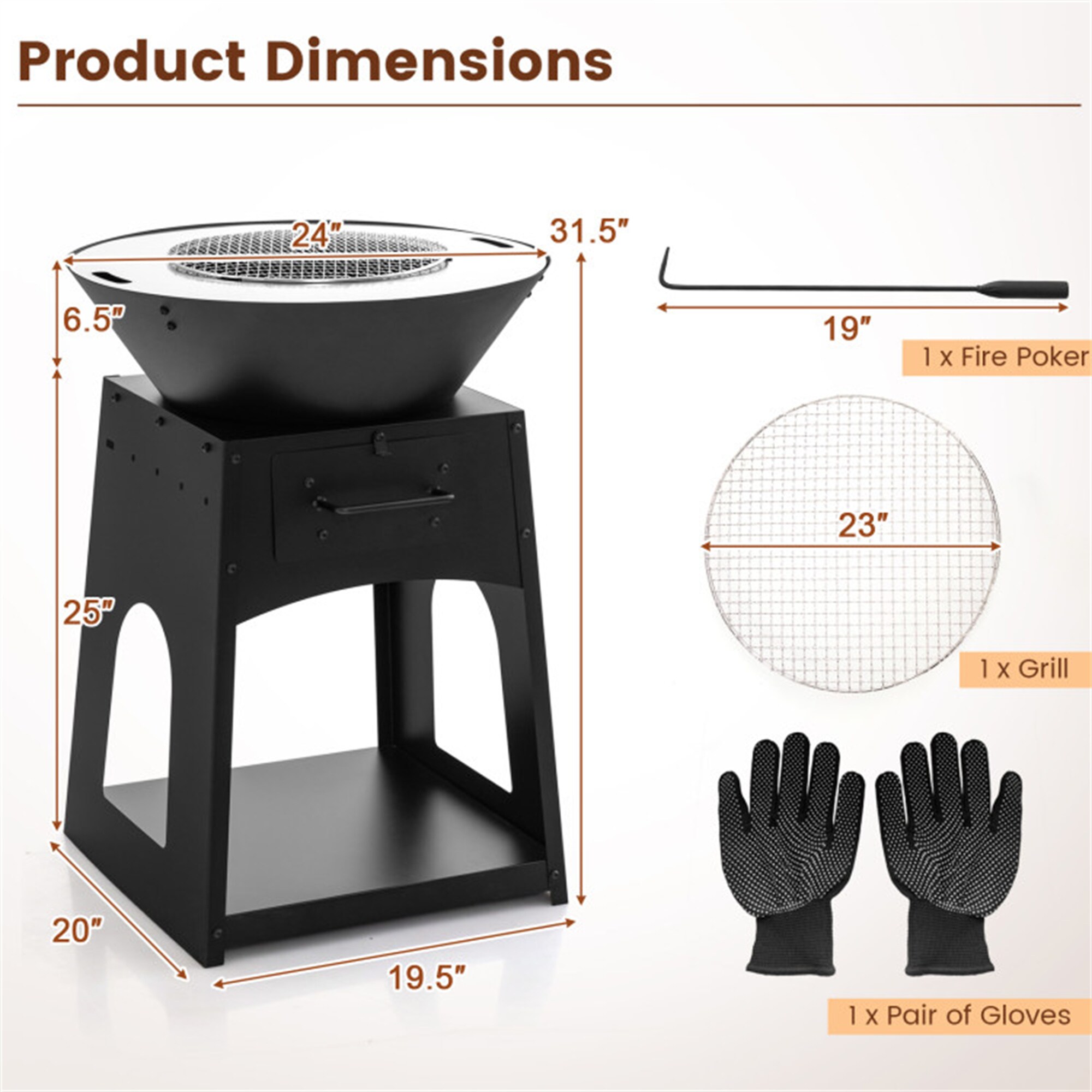 BABOOM BOM-10303-CO Outdoor-Woodburning-Firepits - View #3