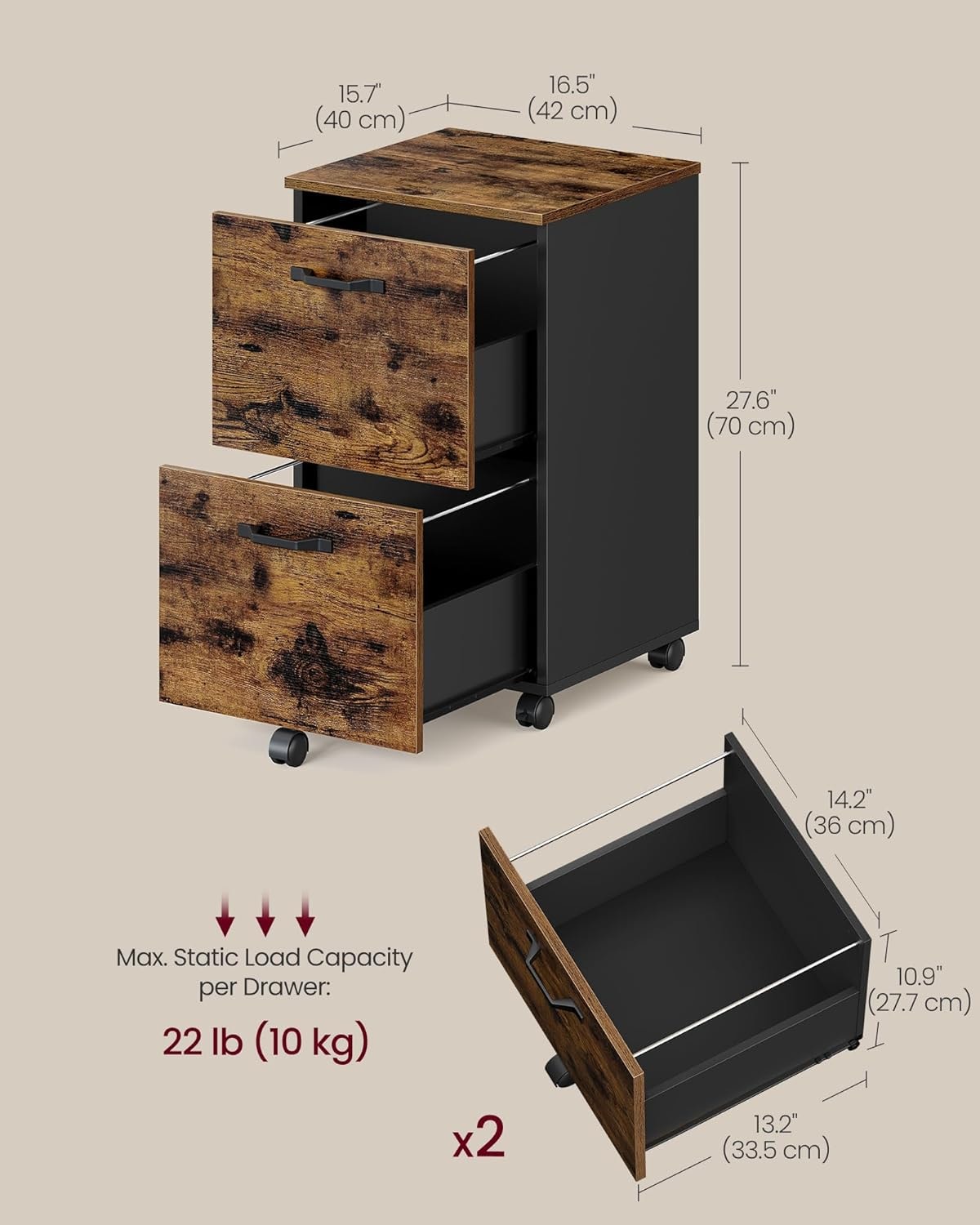 SONGMICS HOME OFC040B01V1 Filing-Cabinets - View #4