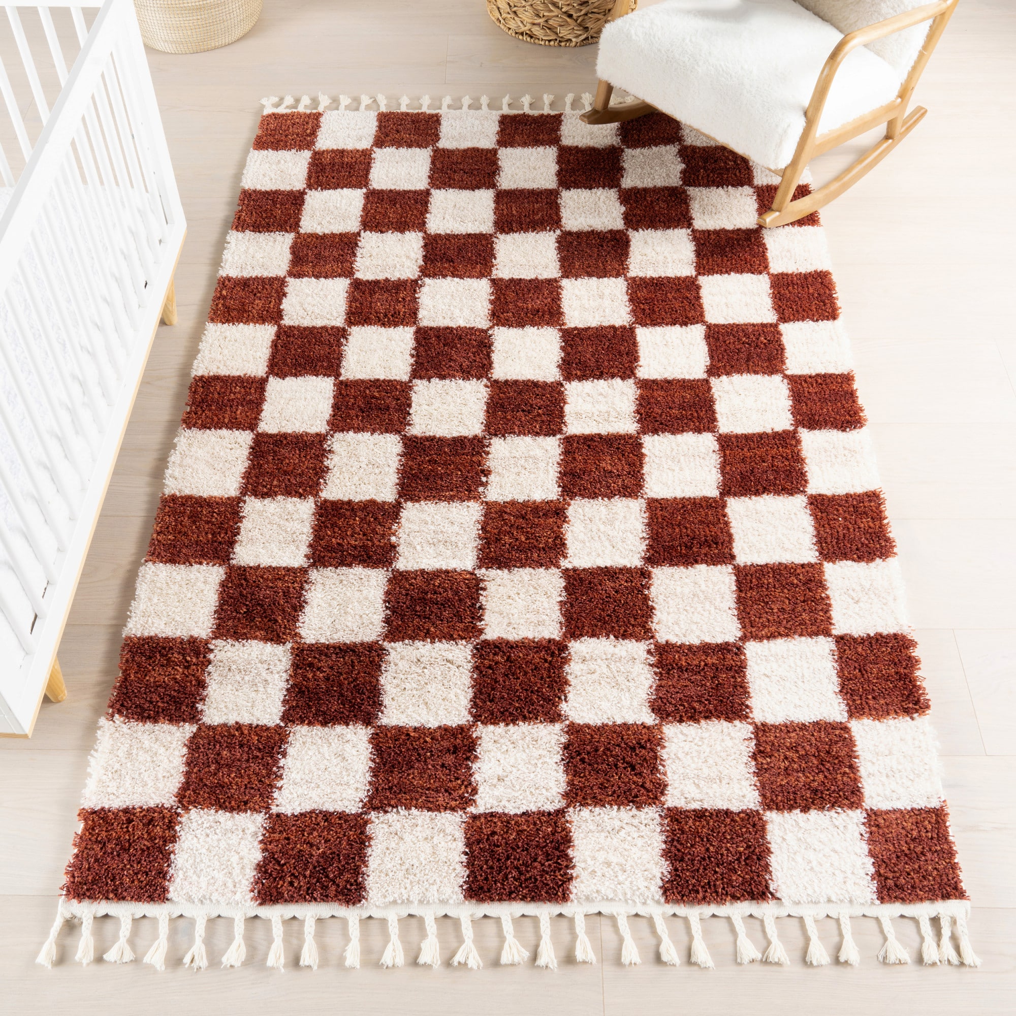 nuLOOM 200OZFG13A-26012 Carlisha Contemporary Checkered Area Rug