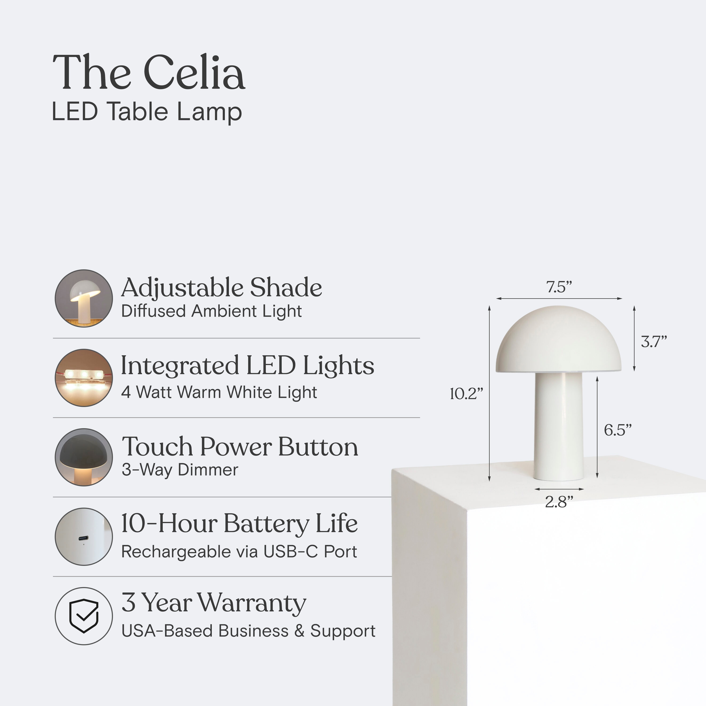 Brightech TL-CLA-CRME Desk-Table-Lamps - View #3