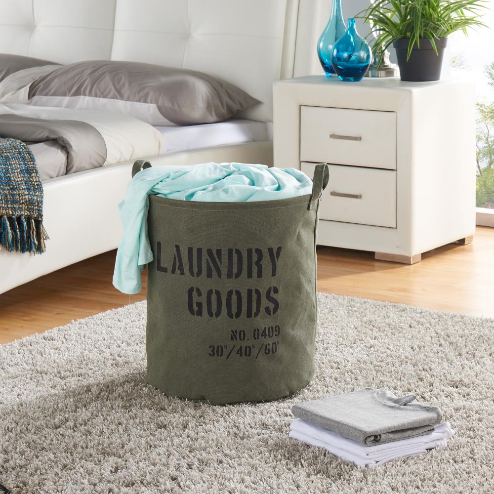 Danya B. 1-Liter Canvas Laundry Hamper In The Laundry Hampers & Baskets ...