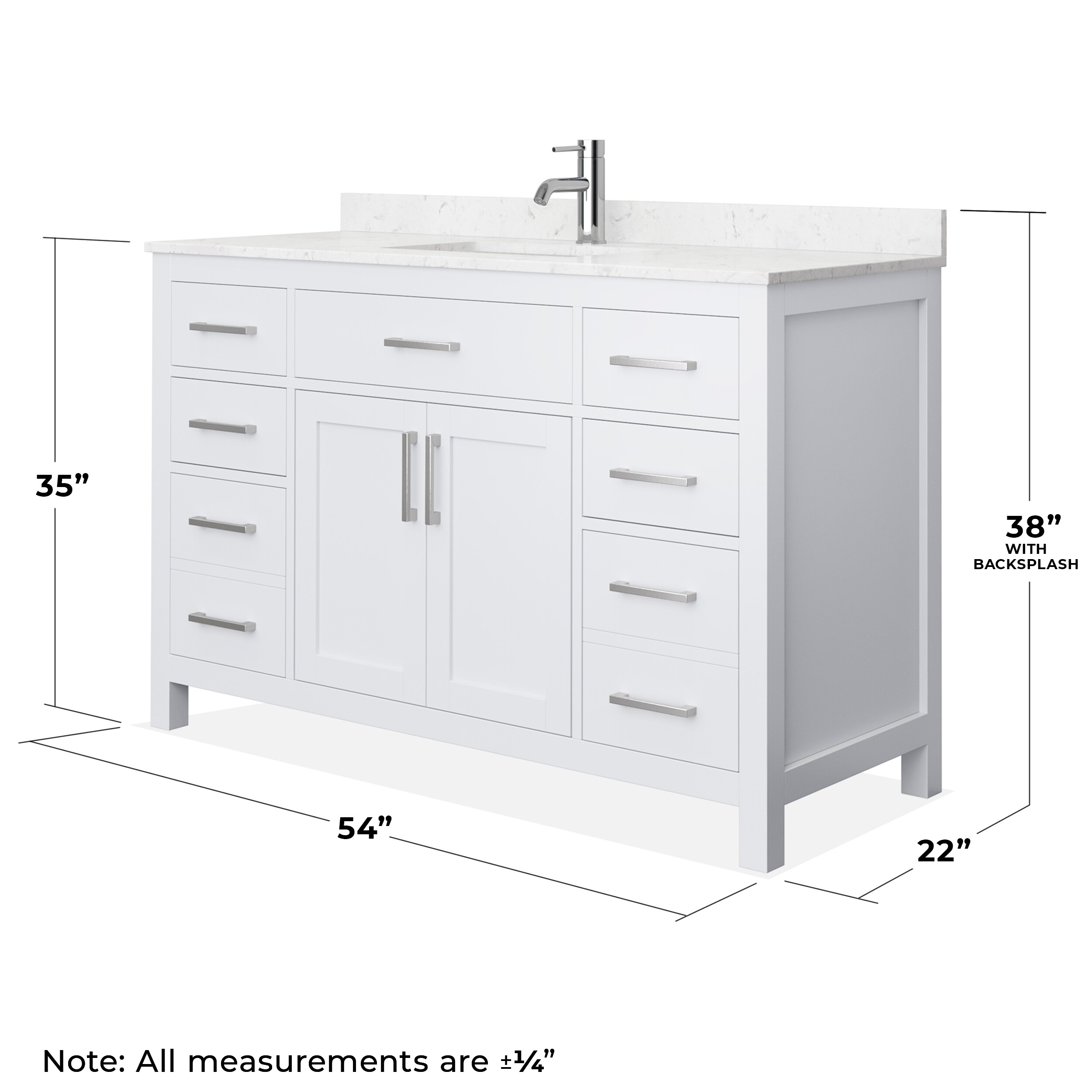 Wyndham Collection WCG242454SWHCCUNSMXX Bath-Vanity-Combo - View #5