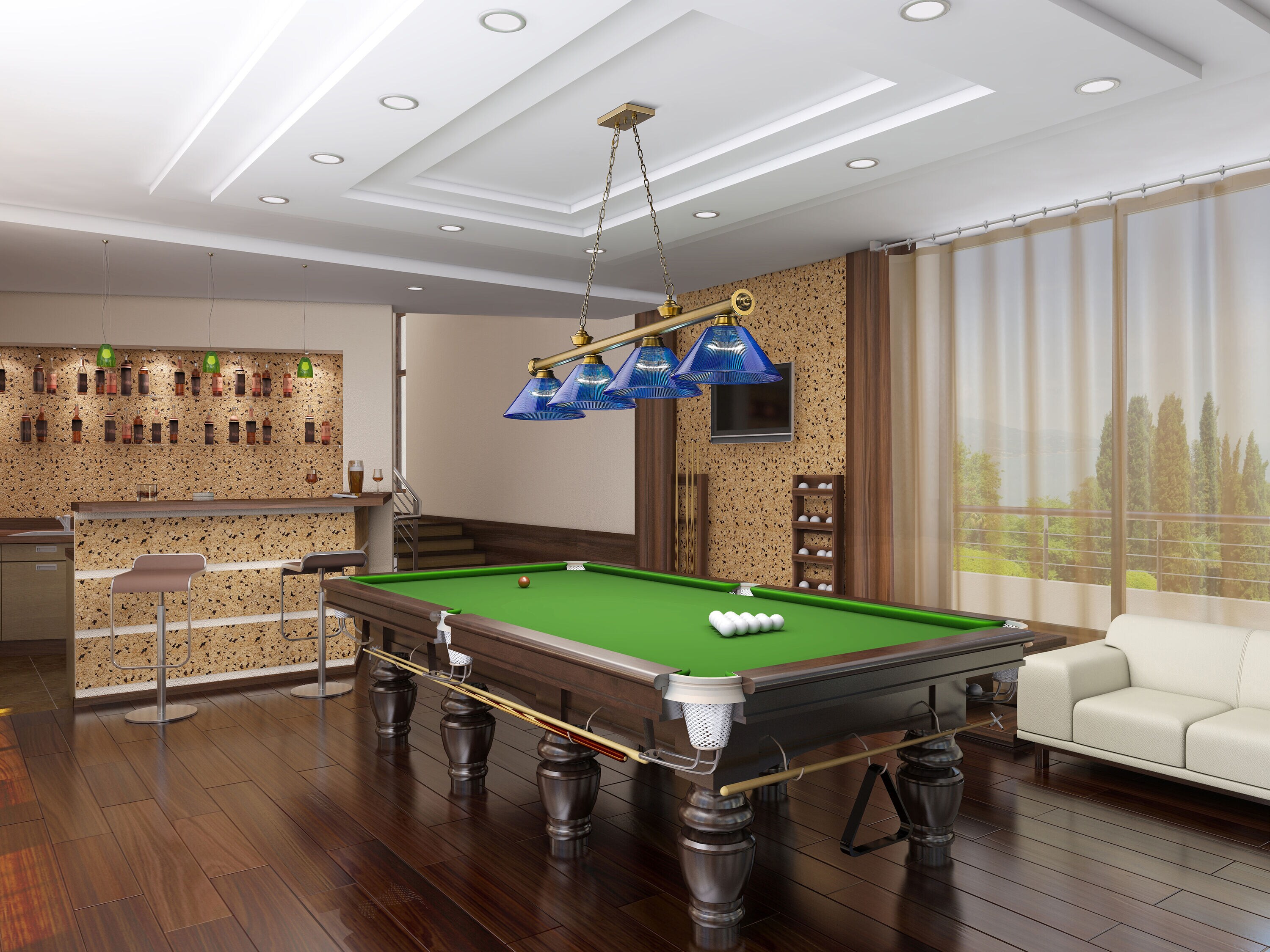 Z-Lite 2306-4RB-ARDB Pool-Table-Lighting - View #7