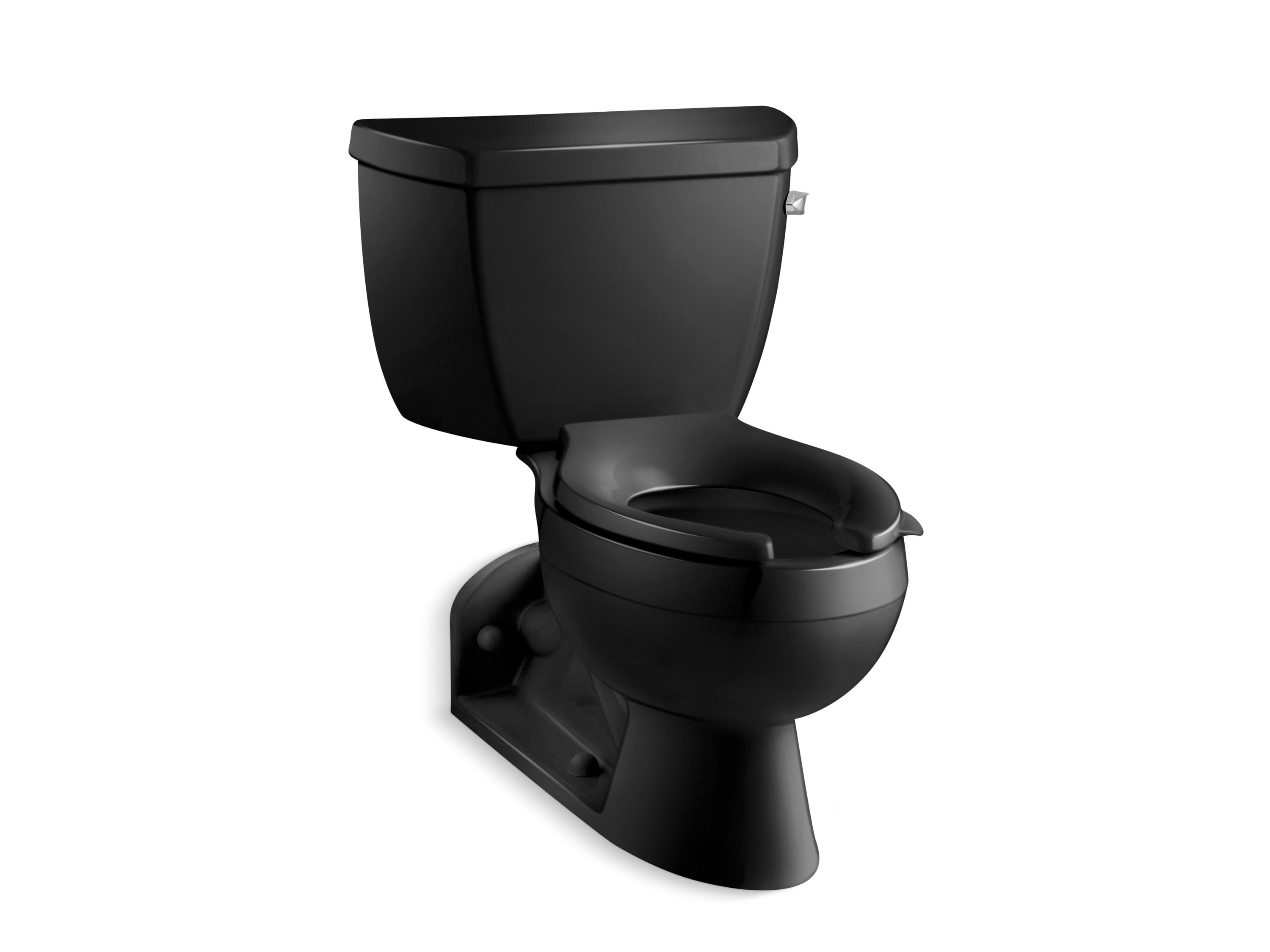 KOHLER Highline Black Elongated Chair Height 2-piece WaterSense