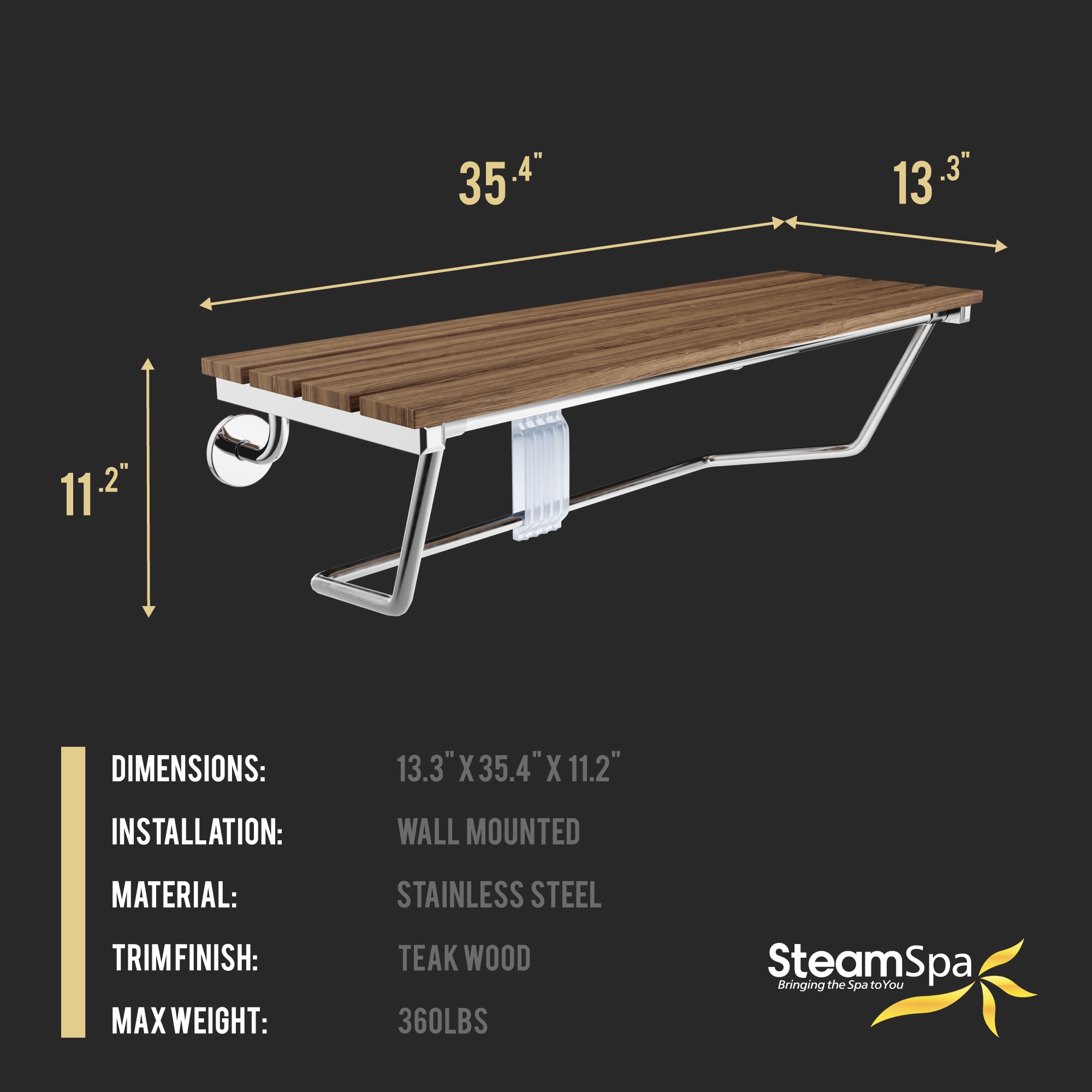 SteamSpa SSP-SS-D-CH Bath-Safety-Seats-Benches - View #5