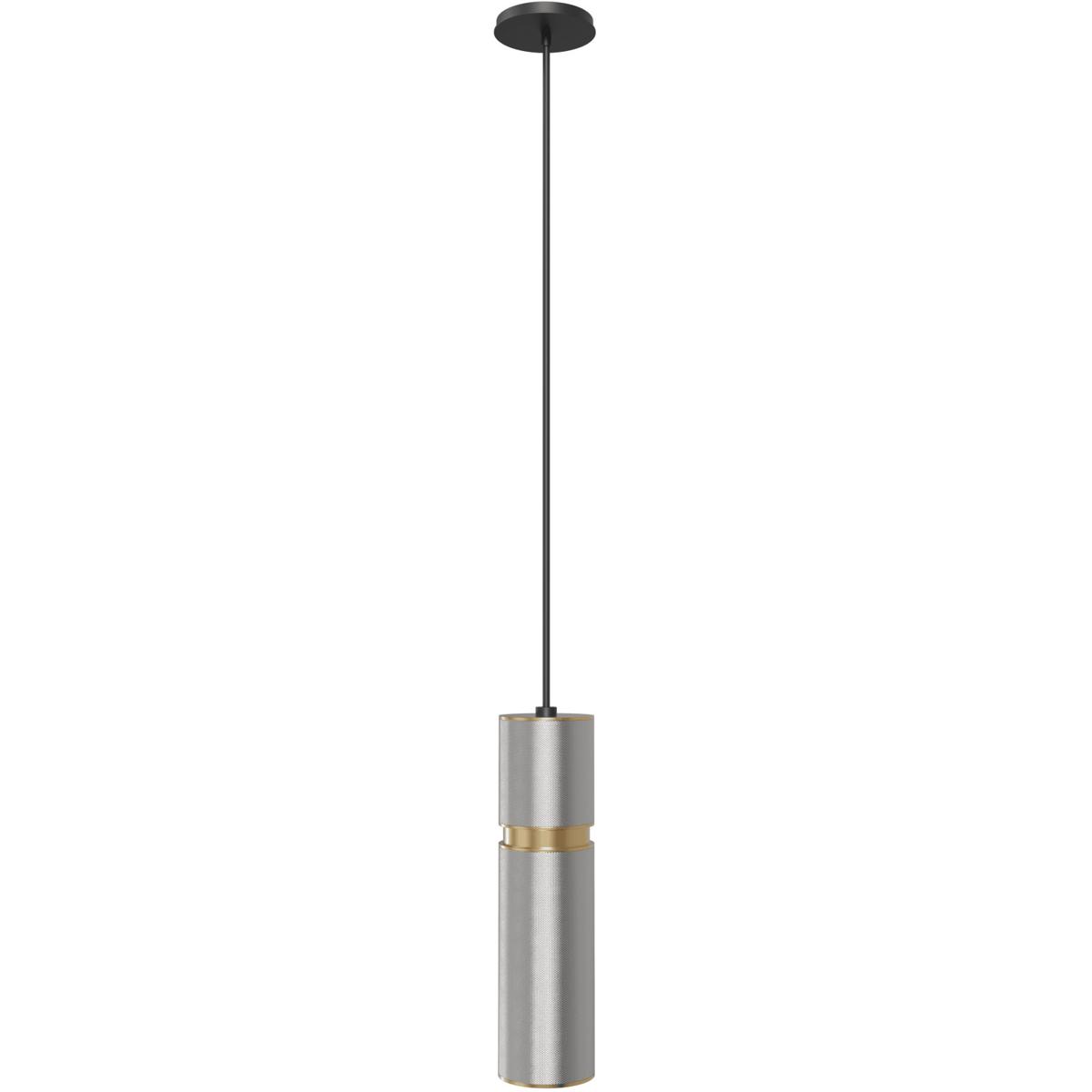 Avenue Lighting  HF1072-LGB Cicada LED 3 inch Knurled Light Grey with Brass Pendant Ceiling Light