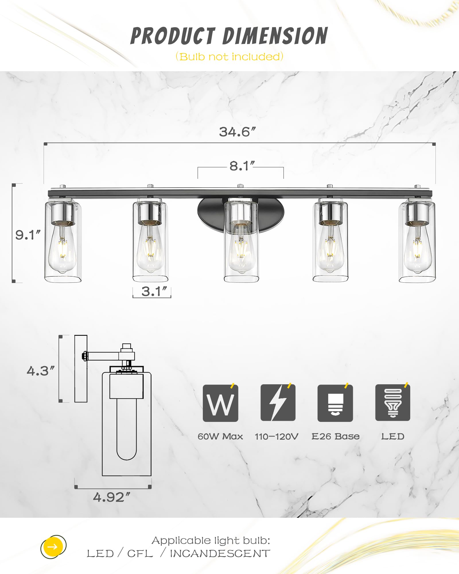 LTMATE LS4FYS74B-5W BK+CH b089995 - View #3