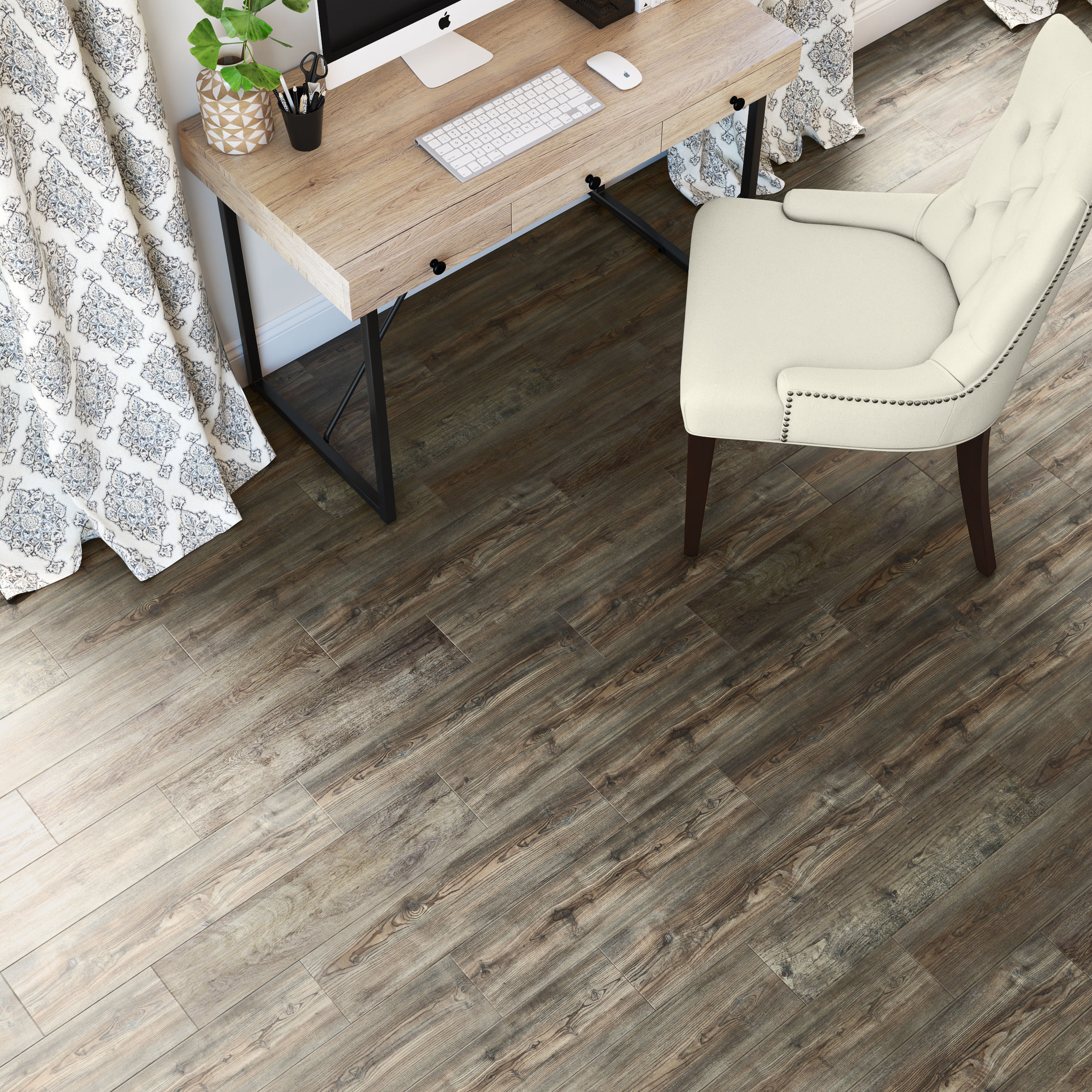 MSI Glendale XL 9 in. x 60 in. x 6.5MM Luxury Vinyl Flooring, Rigid Core  Planks, LVT Tile, Click Lock Floating Floor, Waterproof LVT, Wood Grain