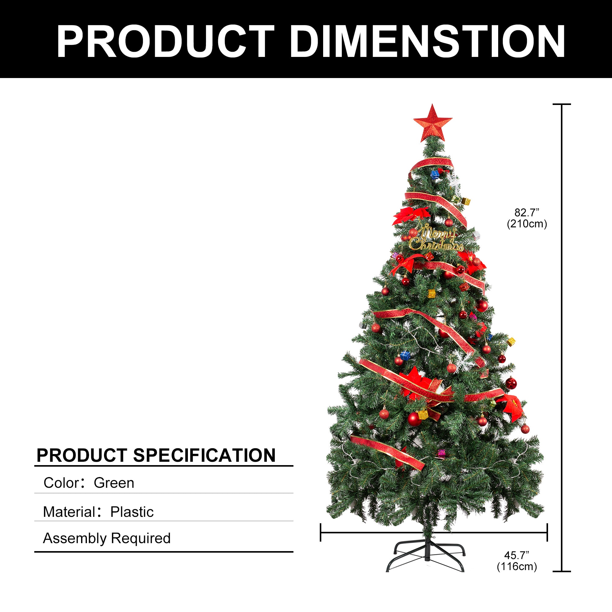 YANSUN L-SDS001R Artificial-Christmas-Trees - View #12