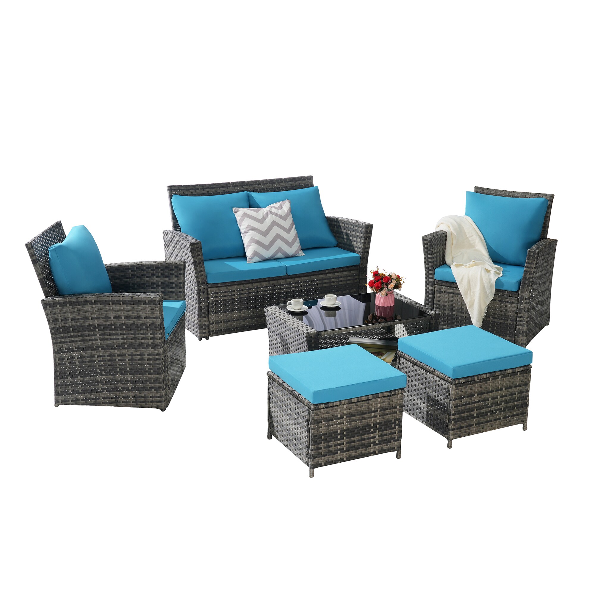 SINOFURN SYB670038BL Patio-Conversation-Sets - View #8