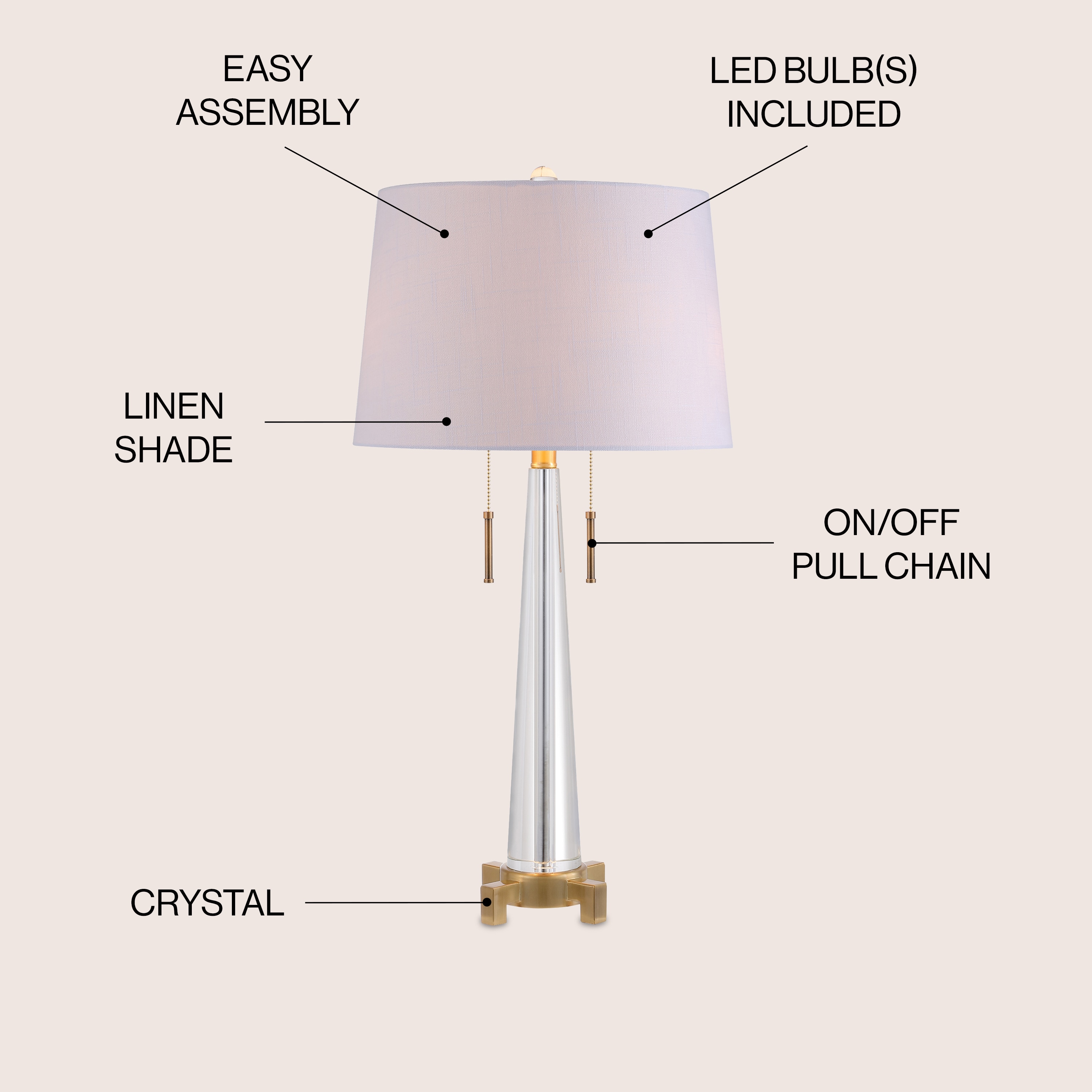 JONATHAN  Y JYL2018A Table-Lamps - View #3