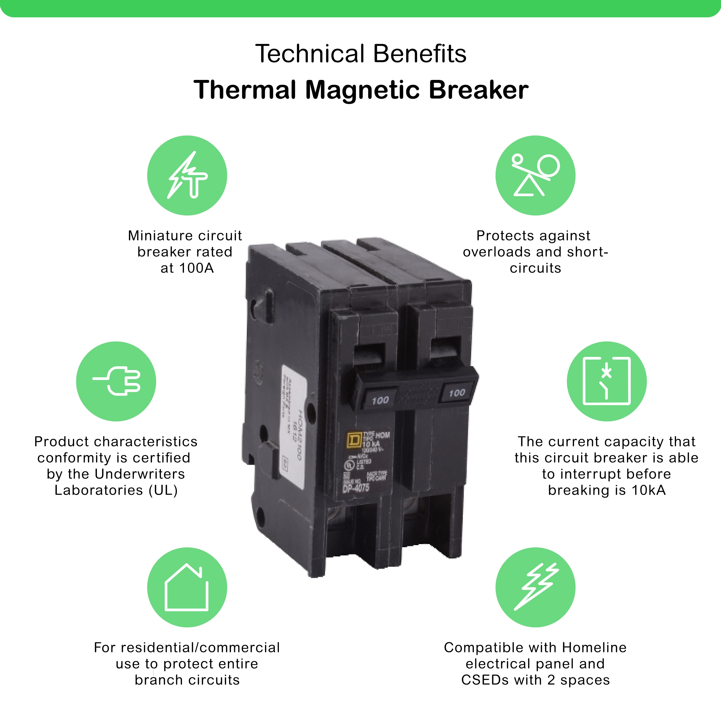 Square D HOM2100C Circuit-Breakers - View #2