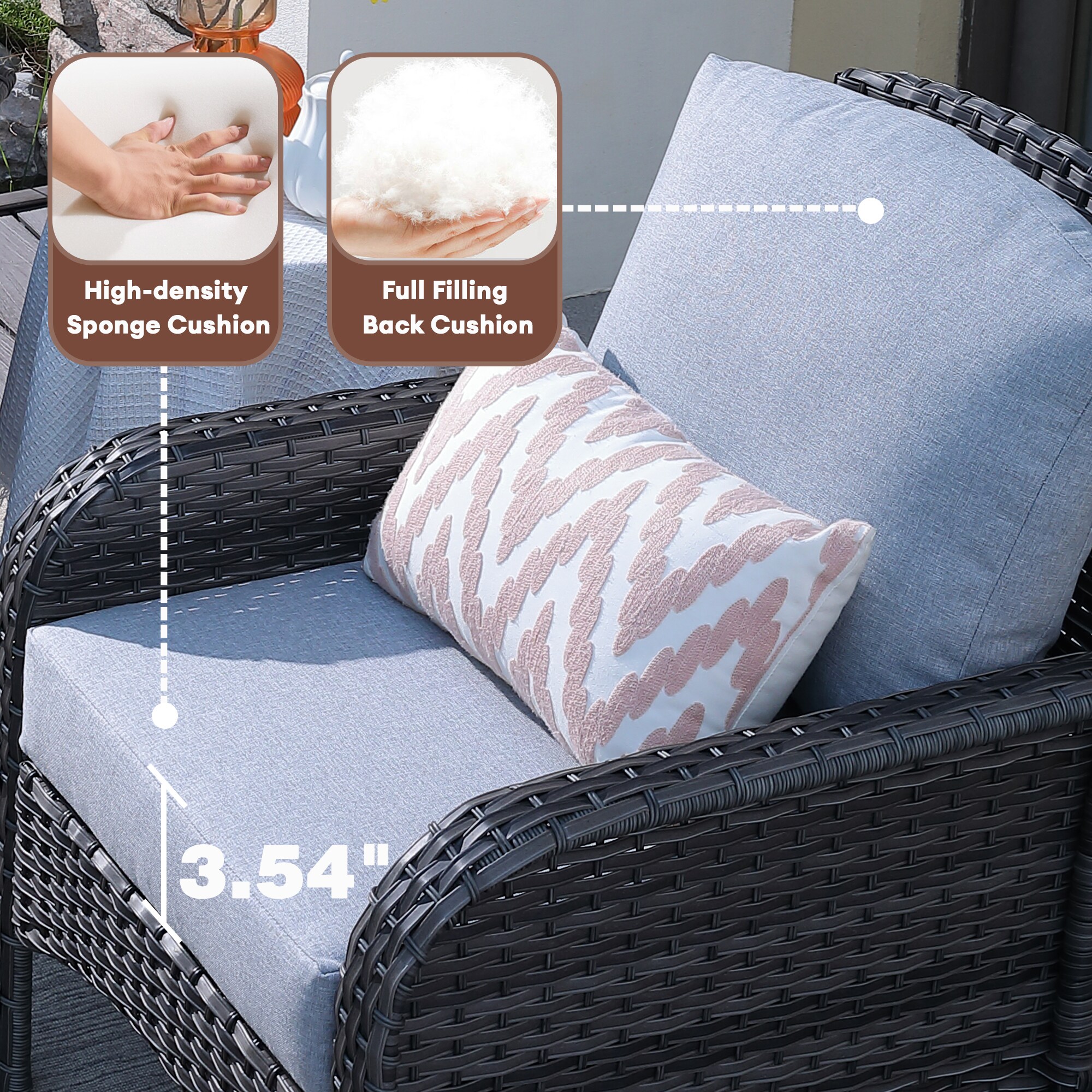 XIZZI XIGNDS403-YMFP Patio-Conversation-Sets - View #5