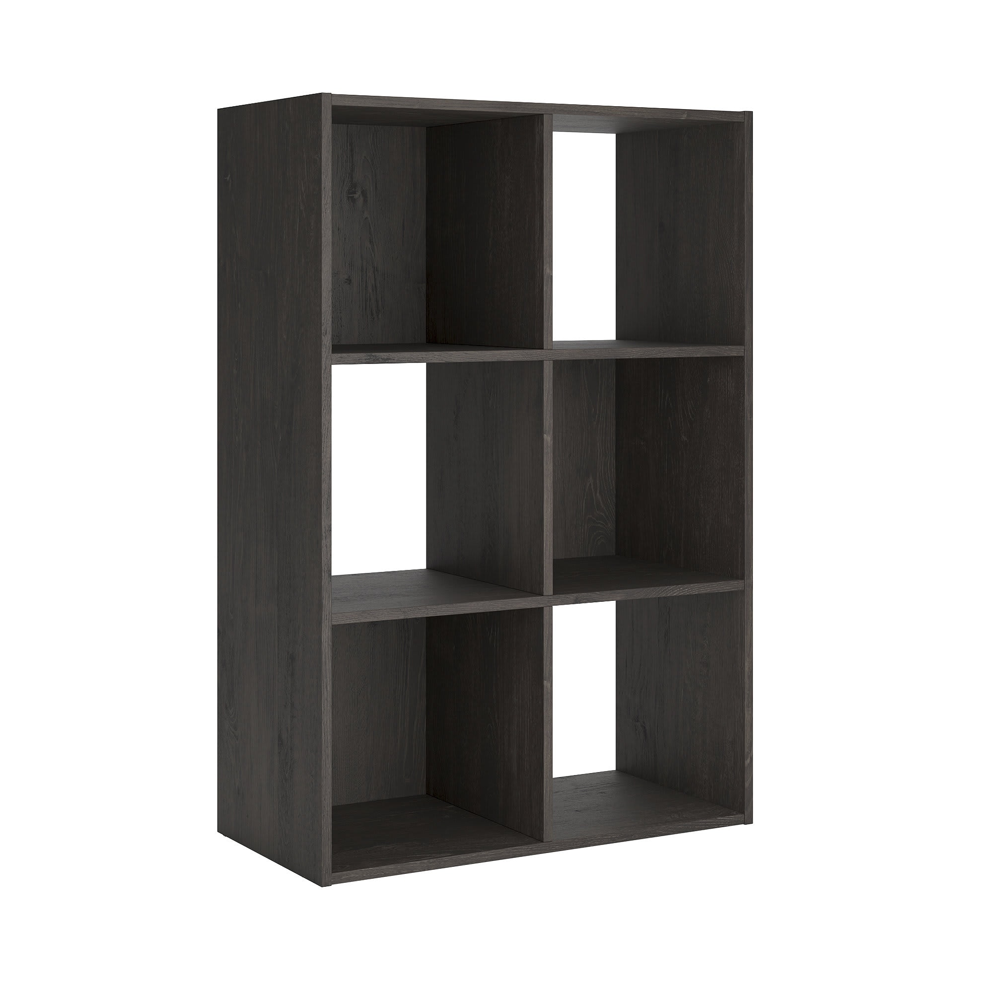 Signature Design by Ashley EA5514-3X2 Piperton 6 Cube Storage Organizer with Charcoal Black Finish