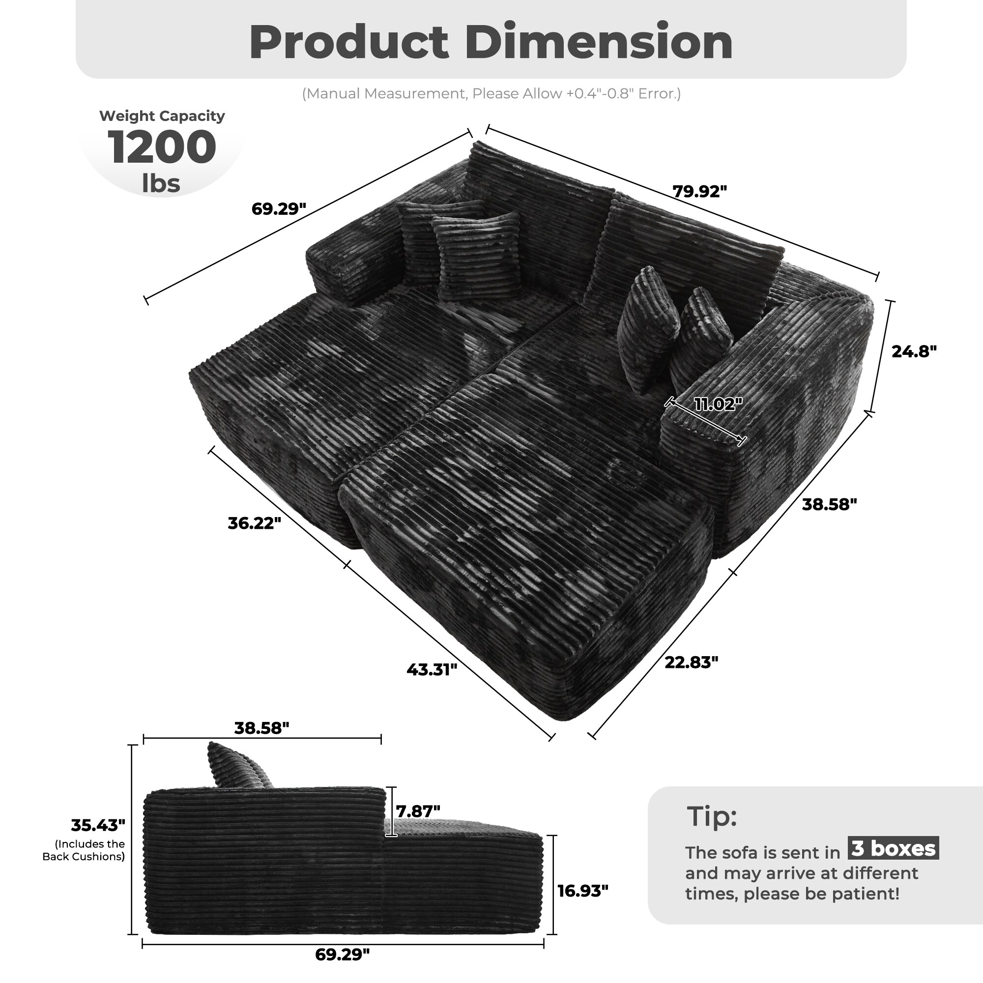 Pouuin SMOMO-430L Sofas-Loveseats - View #7
