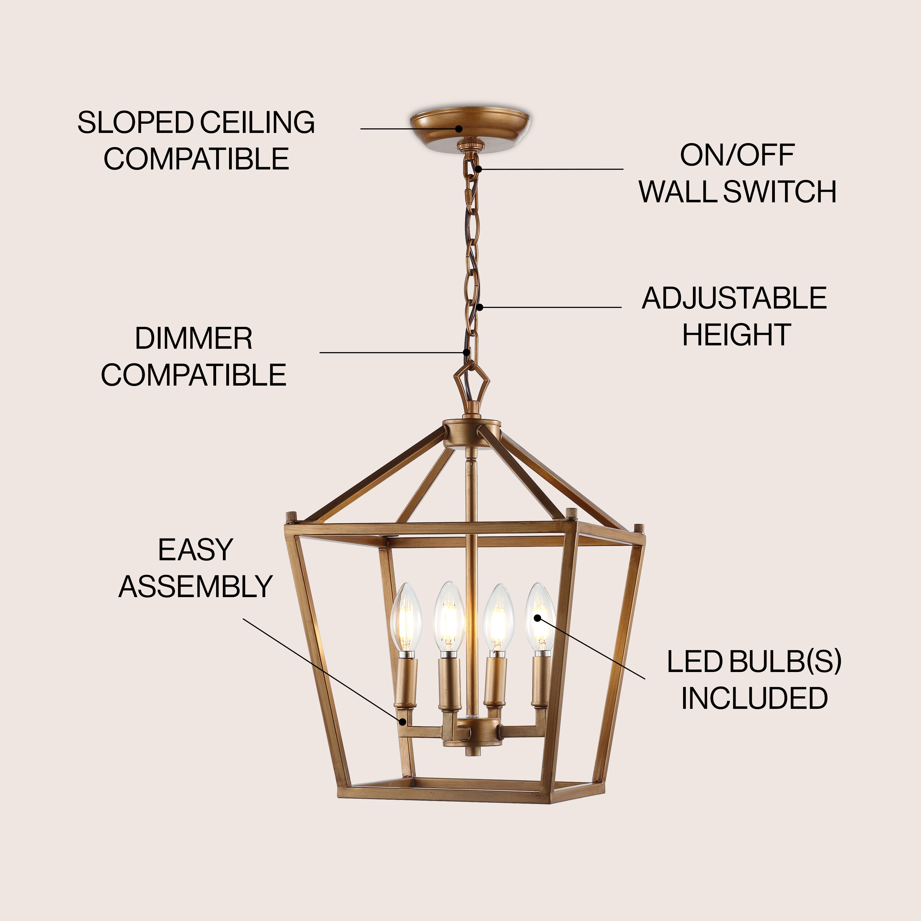 JONATHAN  Y JYL7436B Pendant-Lights - View #3