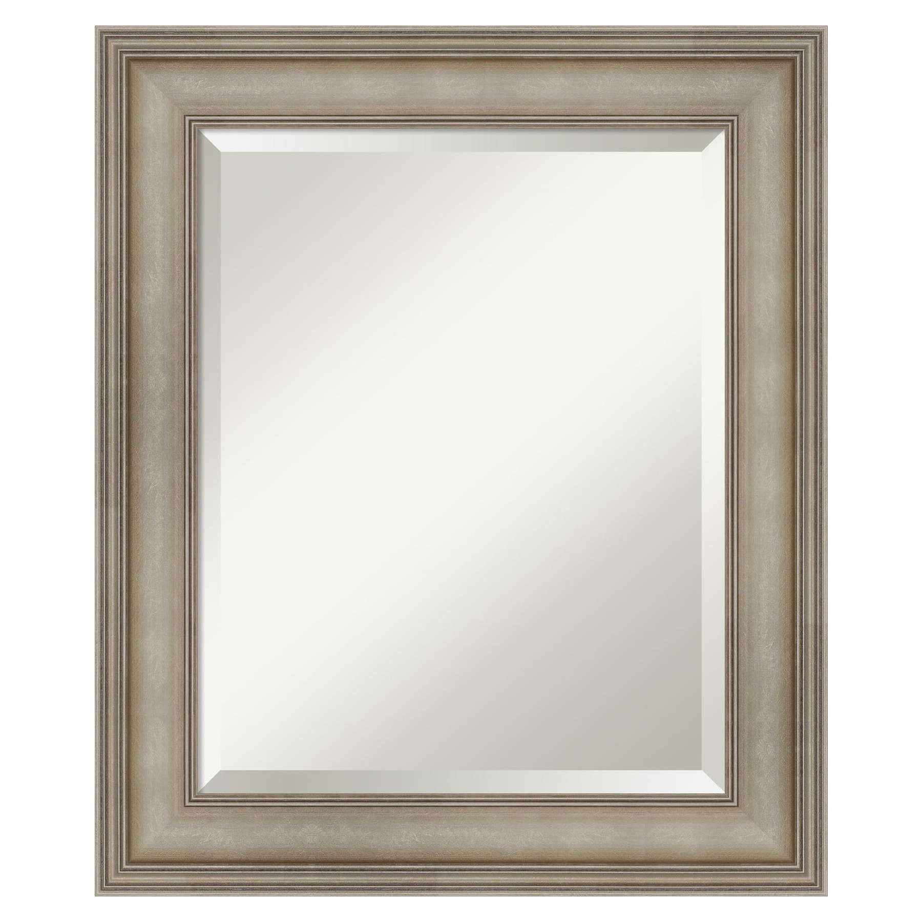 Amanti Art DSW4093140 Mezzanine 21.38-Inches x 25.38-Inches Framed Rectangle Bathroom Vanity Mirror ( Antique Bronze,Silver )