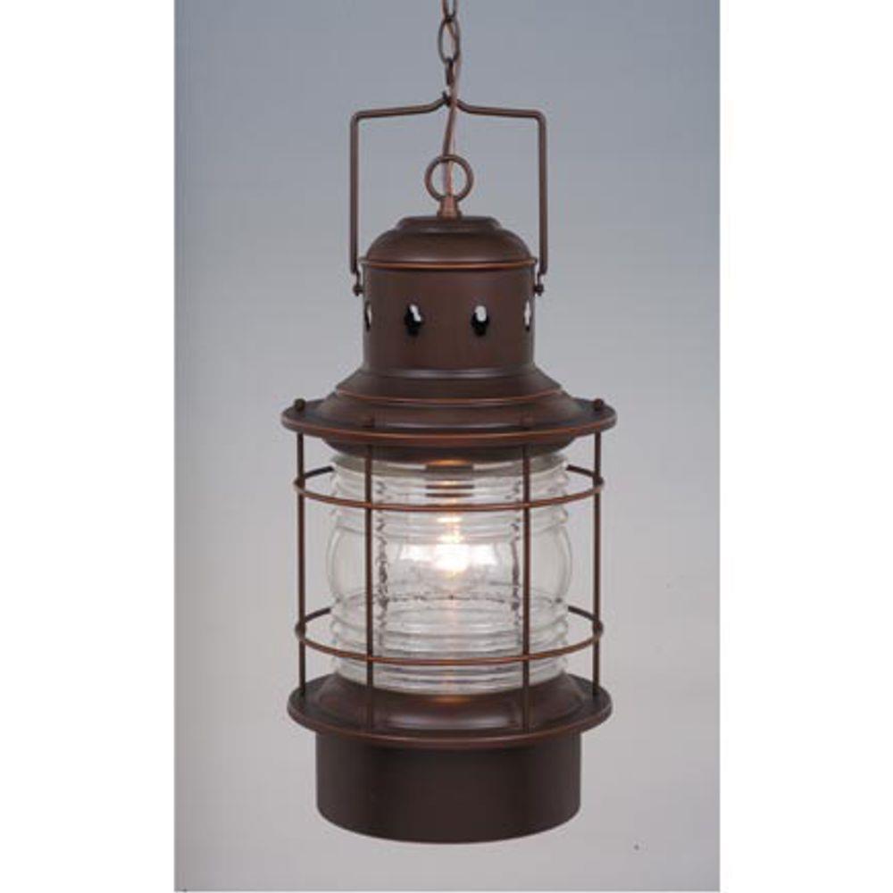 Cascadia OD37006BBZ Hyannis Burnished Bronze Transitional Clear Glass Cylinder Outdoor Single
