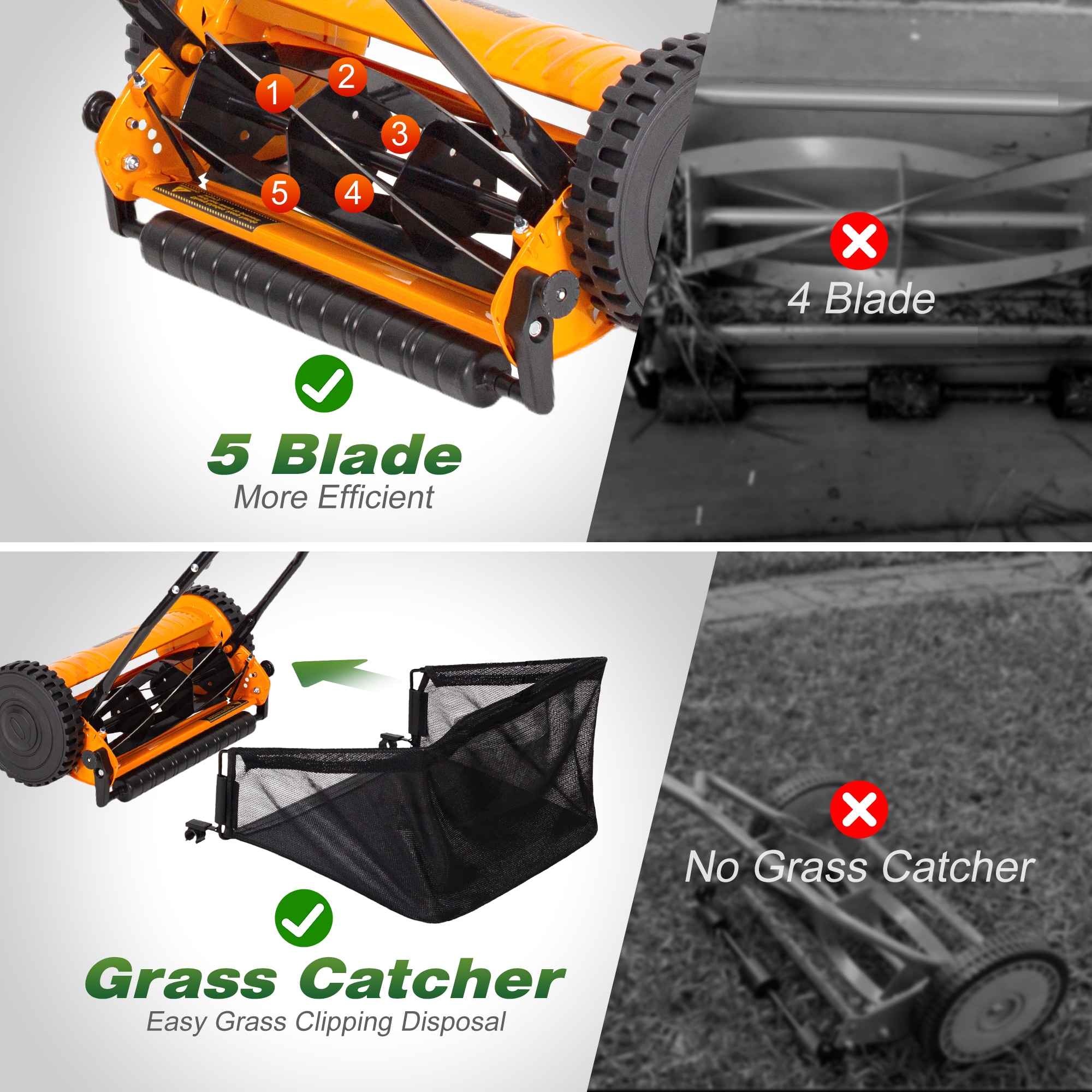 Walensee WBLM-001-14-LS Push-Mower-Reel - View #5