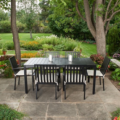 Patio Dining Sets At Com, Black Metal Outdoor Dining Table And Chairs