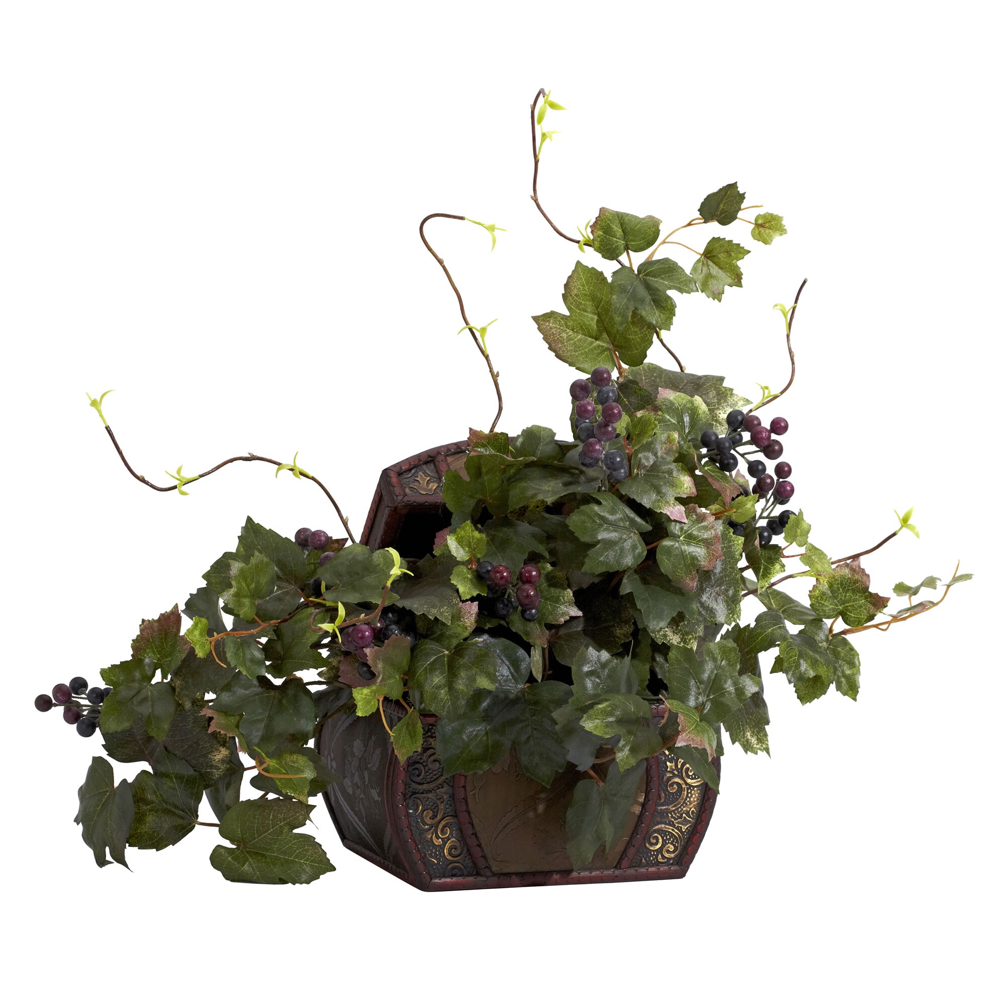 Nearly Natural 20 In Green Indoor Silk Artificial Plant At Lowes Com   05114028 