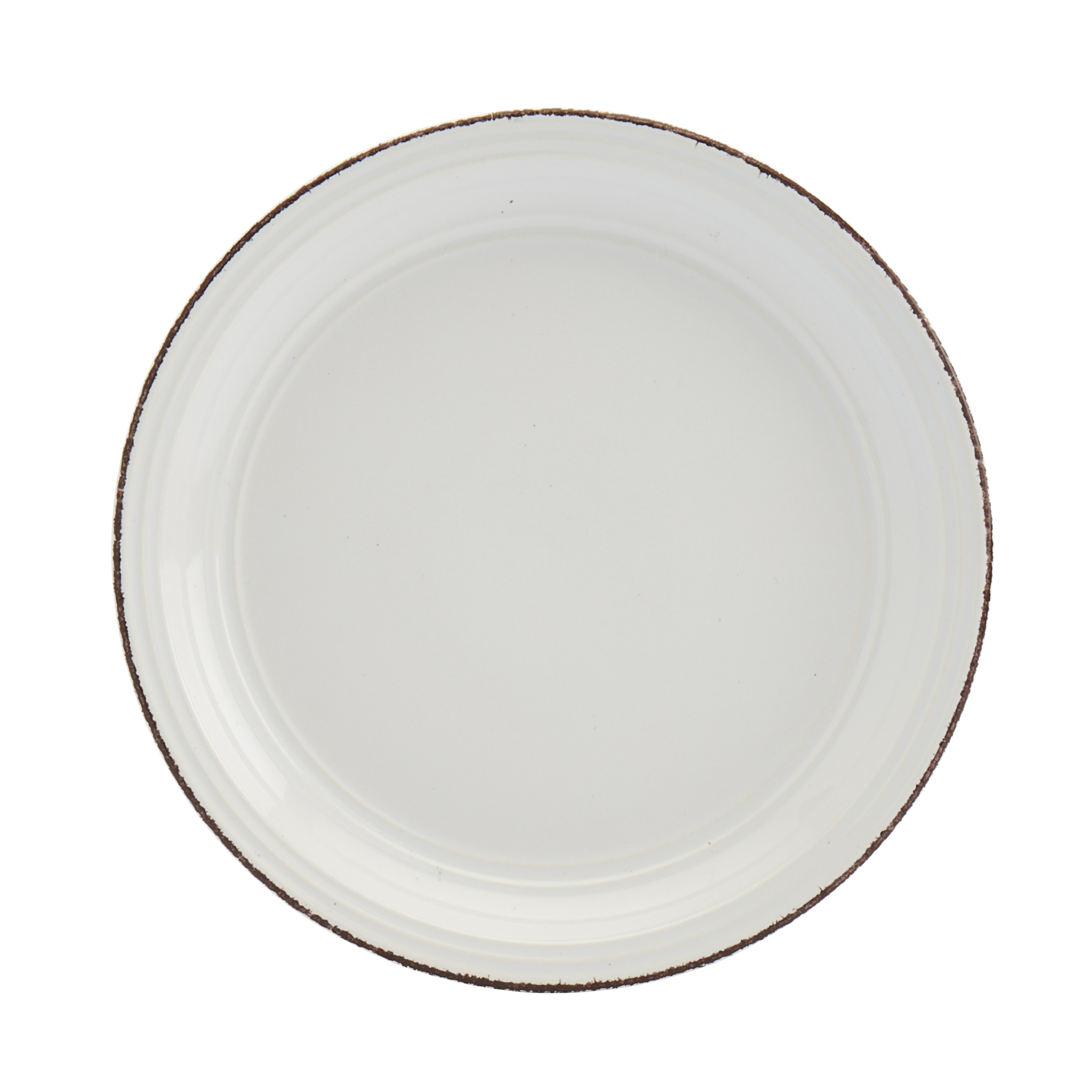 Tabletops Gallery Square White Stoneware Salad Plates (Set of 10