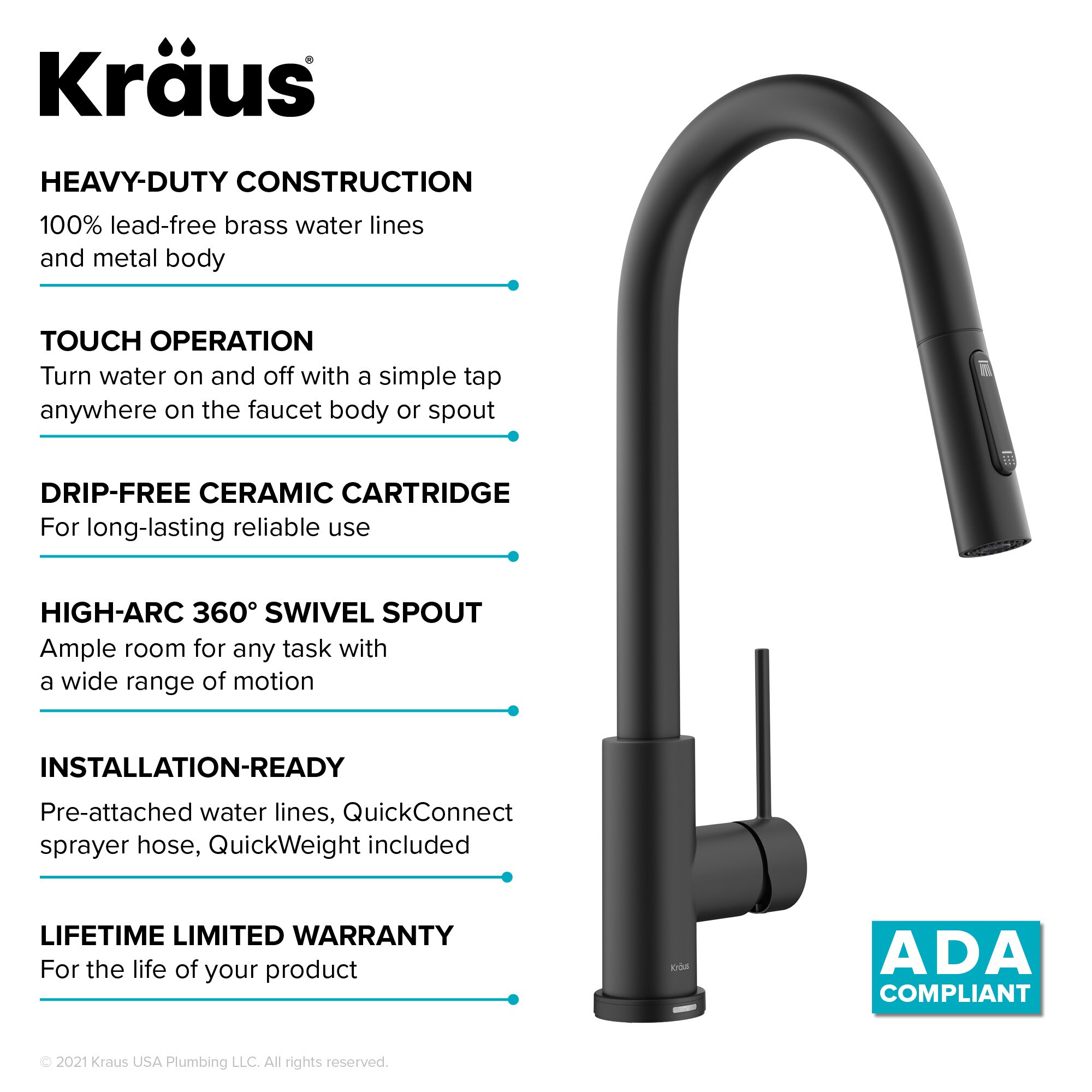 Kraus KTF-3104MB Kitchen-Faucets - View #16