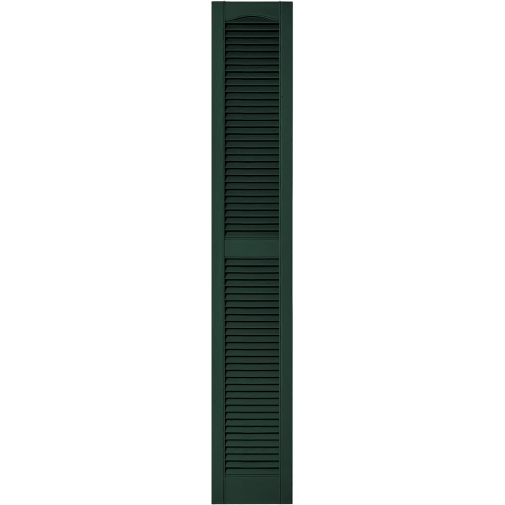 Vantage V1711272122 12-in W x 71.875-in H Midnight Green Exterior Shutters