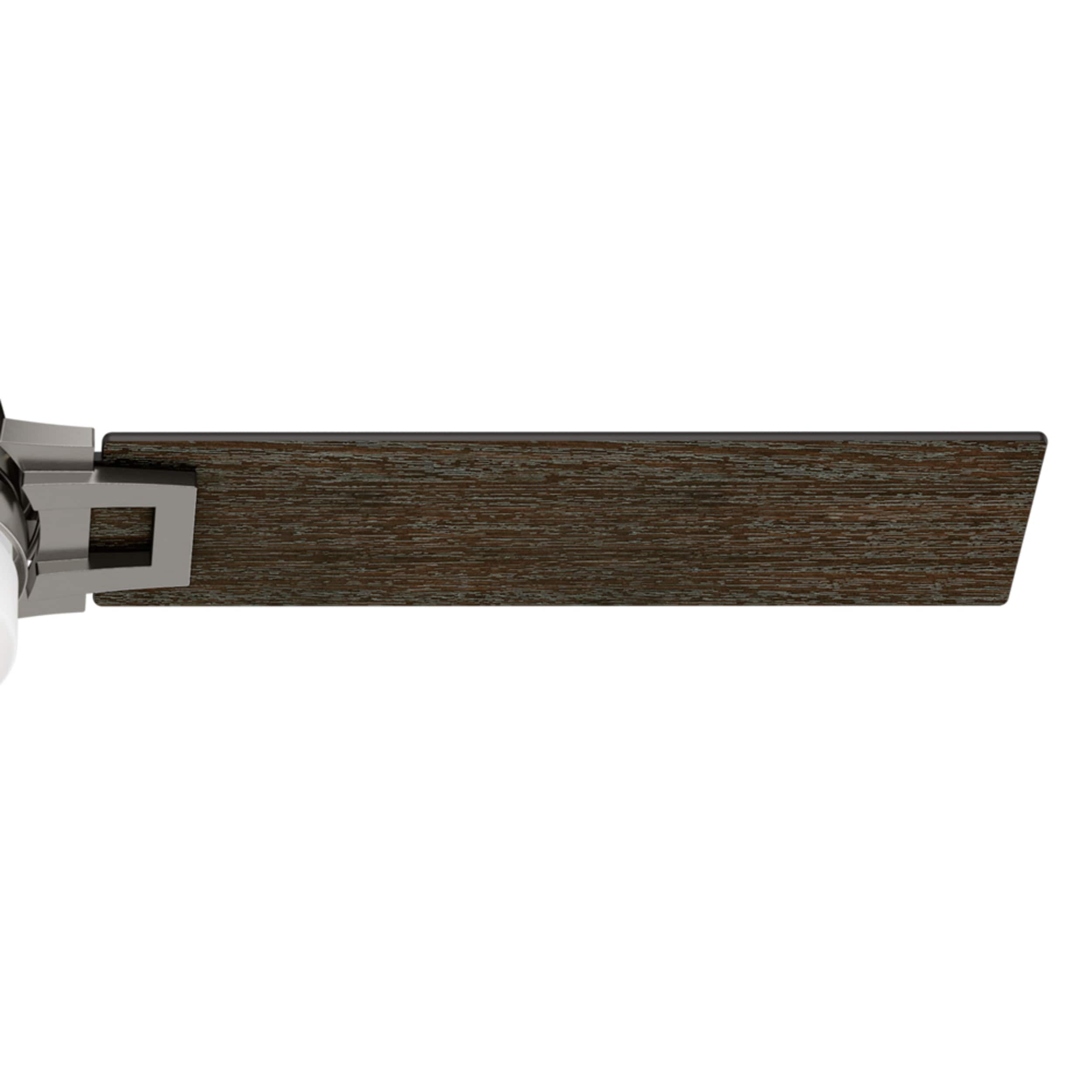48'' Brushed Nickel 3-Blade Ceiling Fan with LED Light and Remote