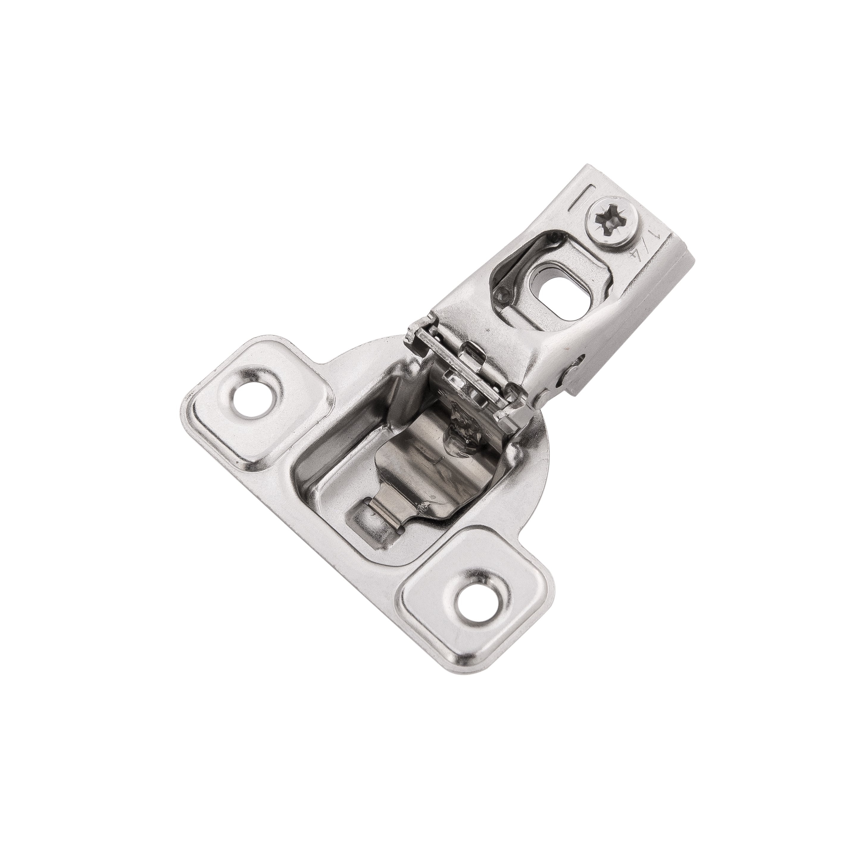 Hickory Hardware HH075216-14-10B 106-Degree 1/4-in Overlay Concealed Concealed Self-Closing Polished Nickel Cabinet Hinge , 10 Pairs ( 20 -Pieces)