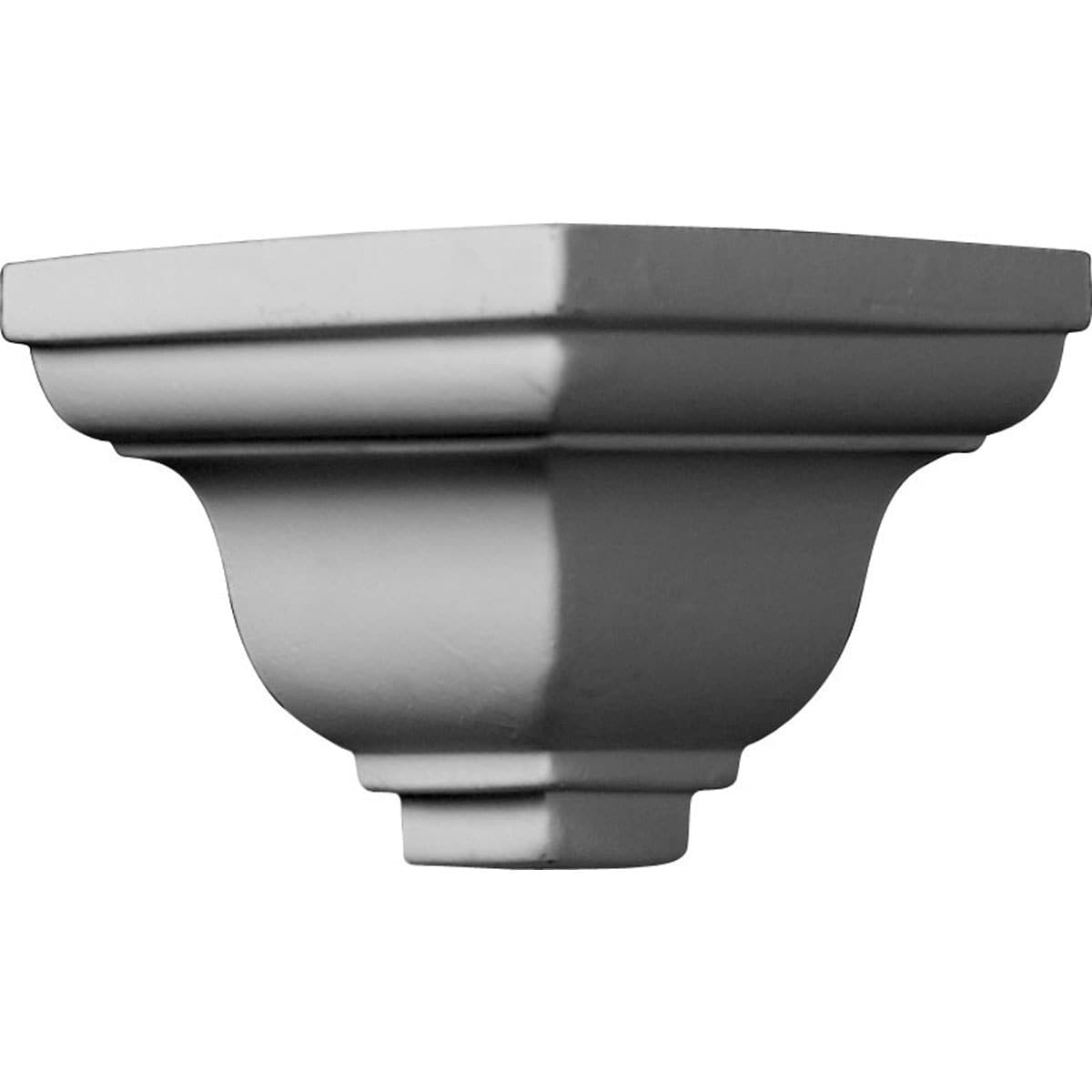 Ekena Millwork MOC02X02LY Lyon 2-1/8 x 2-in Interior Primed Polyurethane Traditional 205380 Outside corner Crown Moulding Block