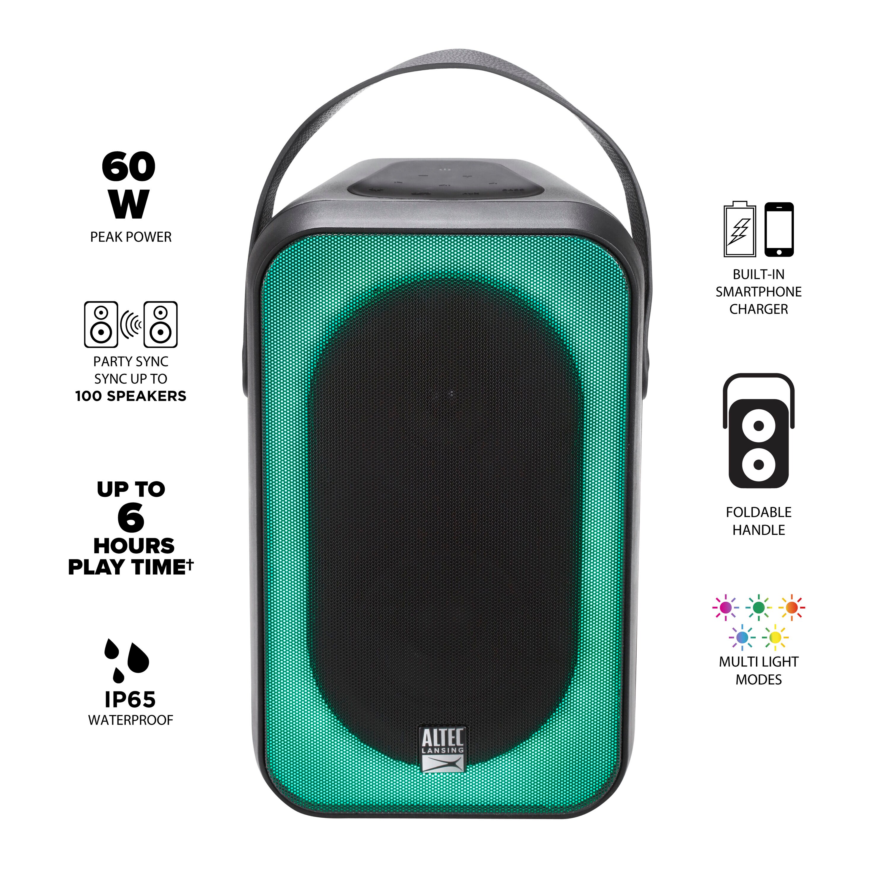 Altec Lansing IMT7000-BLK Portable-Speakers - View #2
