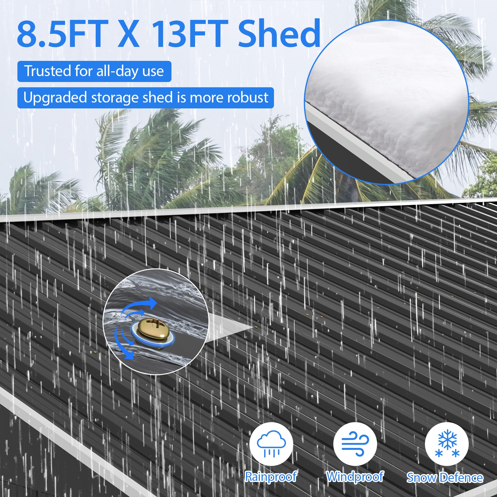 Jaxpety HG61T1296 Metal-Storage-Buildings-Sheds - View #3